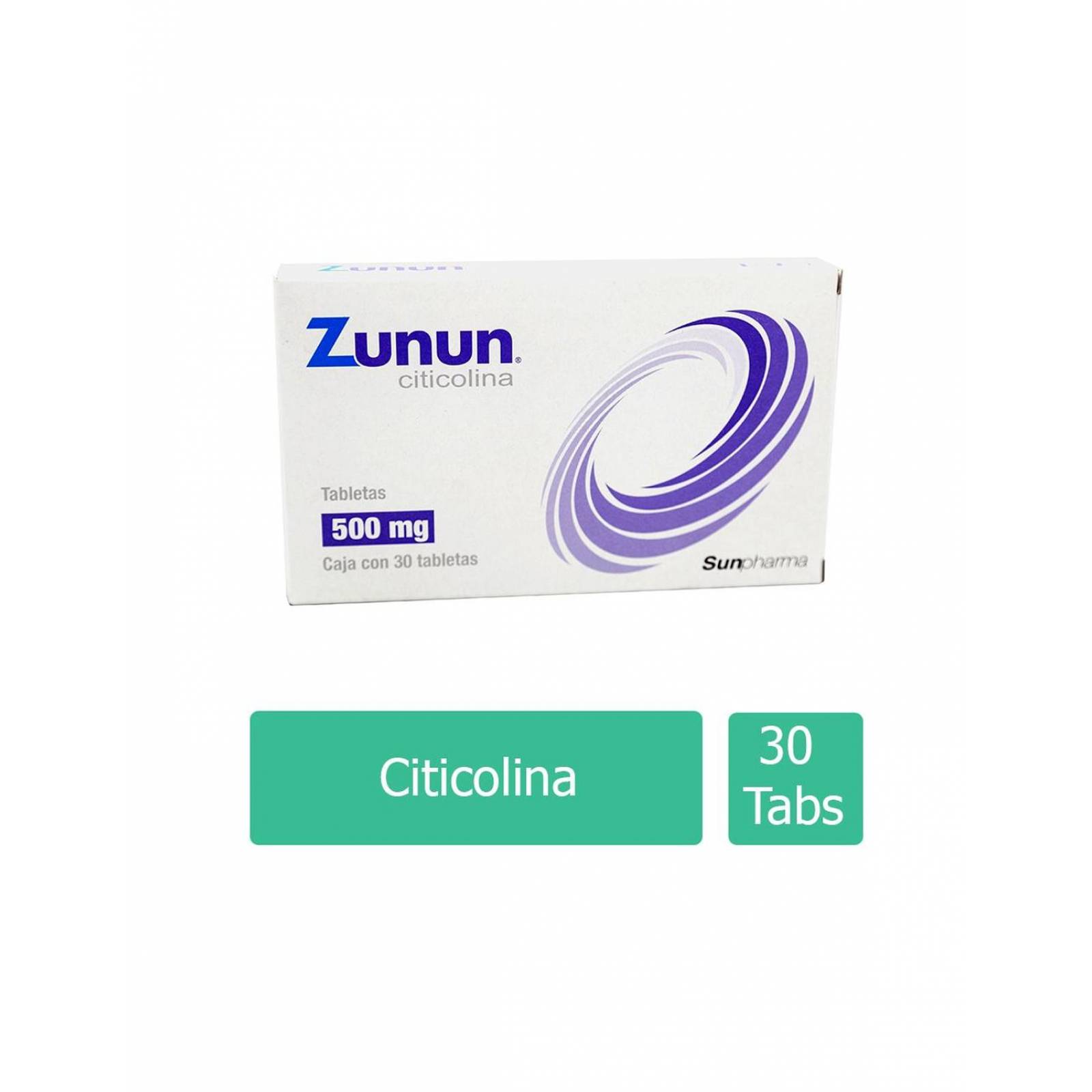 Zunun 500 mg Caja Con 30 Tabletas 