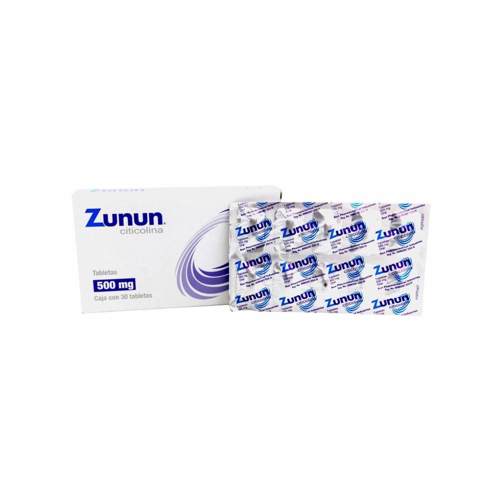 Zunun 500 mg Caja Con 30 Tabletas 
