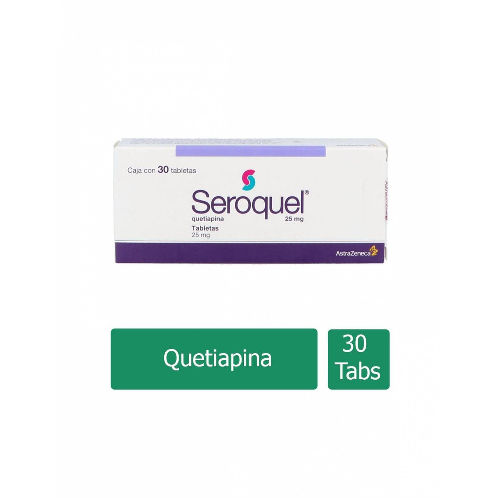 Seroquel 25 mg Caja Con 30 Tabletas 