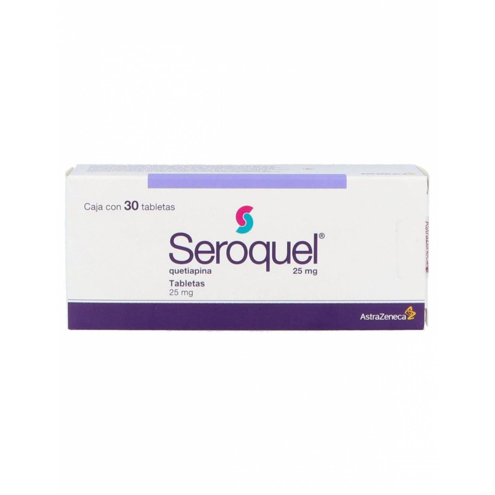 Seroquel 25 mg Caja Con 30 Tabletas 