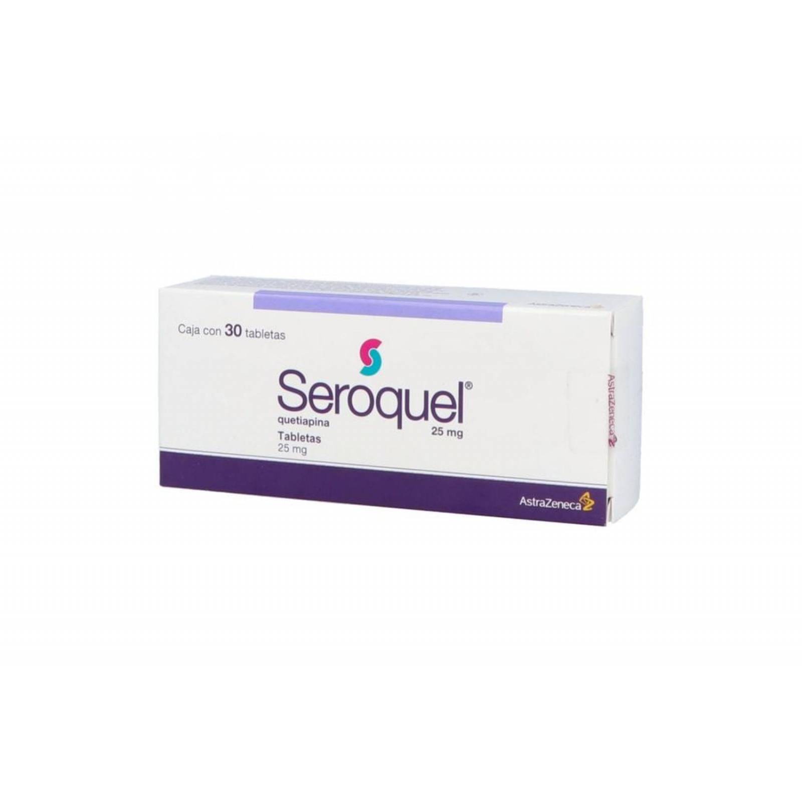 Seroquel 25 mg Caja Con 30 Tabletas 