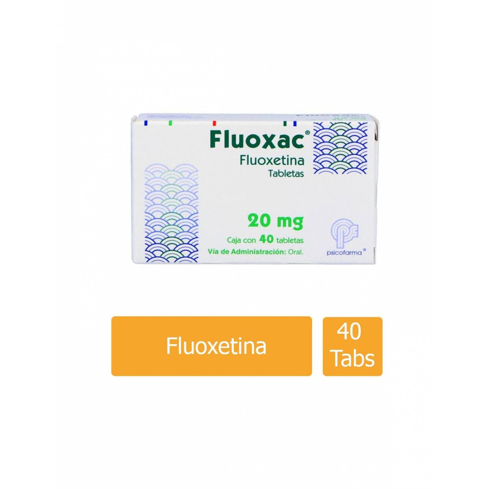 Fluoxac 20 mg Caja Con 40 Tabletas 