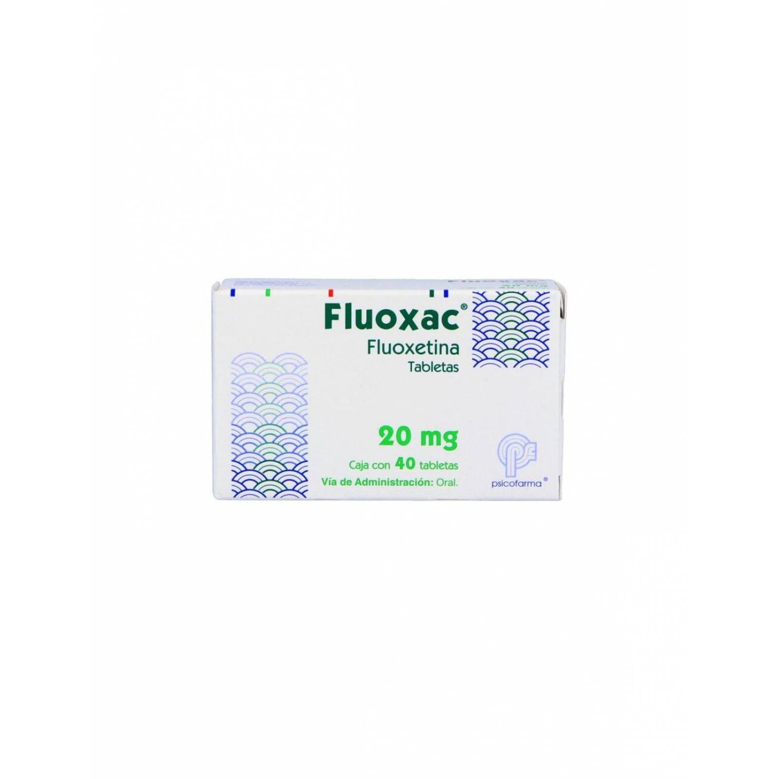 Fluoxac 20 mg Caja Con 40 Tabletas 