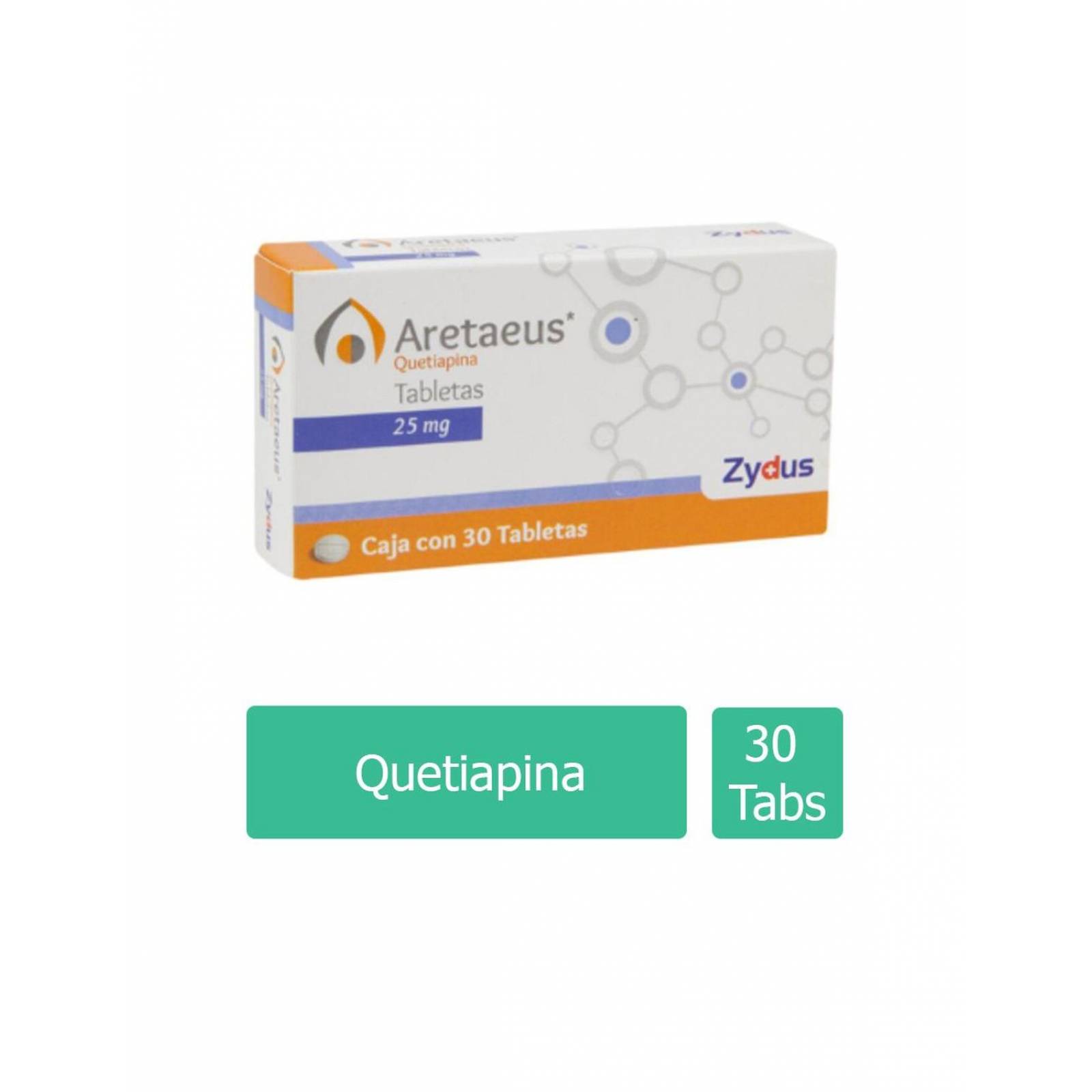 Aretaeus 25 mg Caja Con 30 Tabletas 