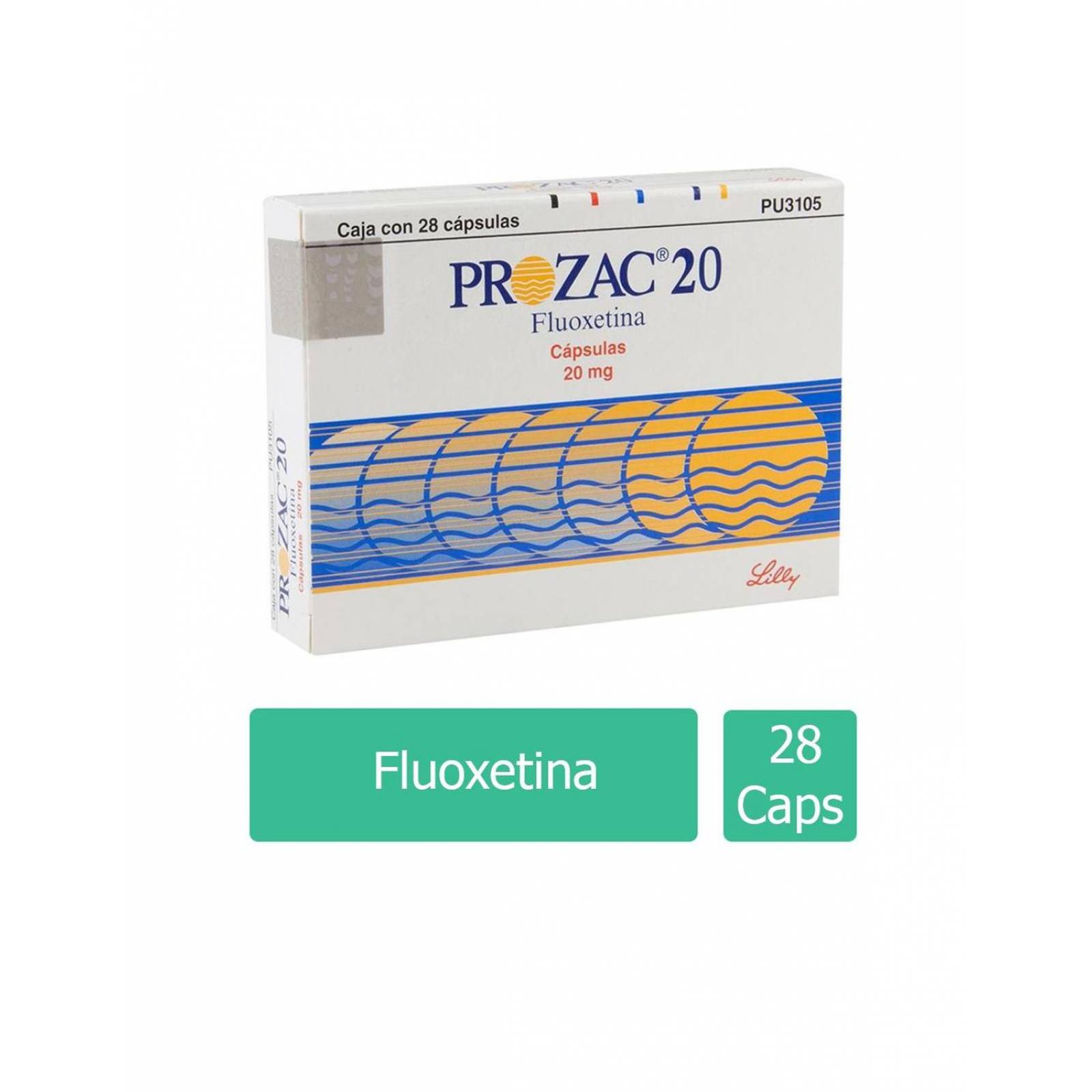 Prozac 20 mg Caja con 28 Cápsulas 
