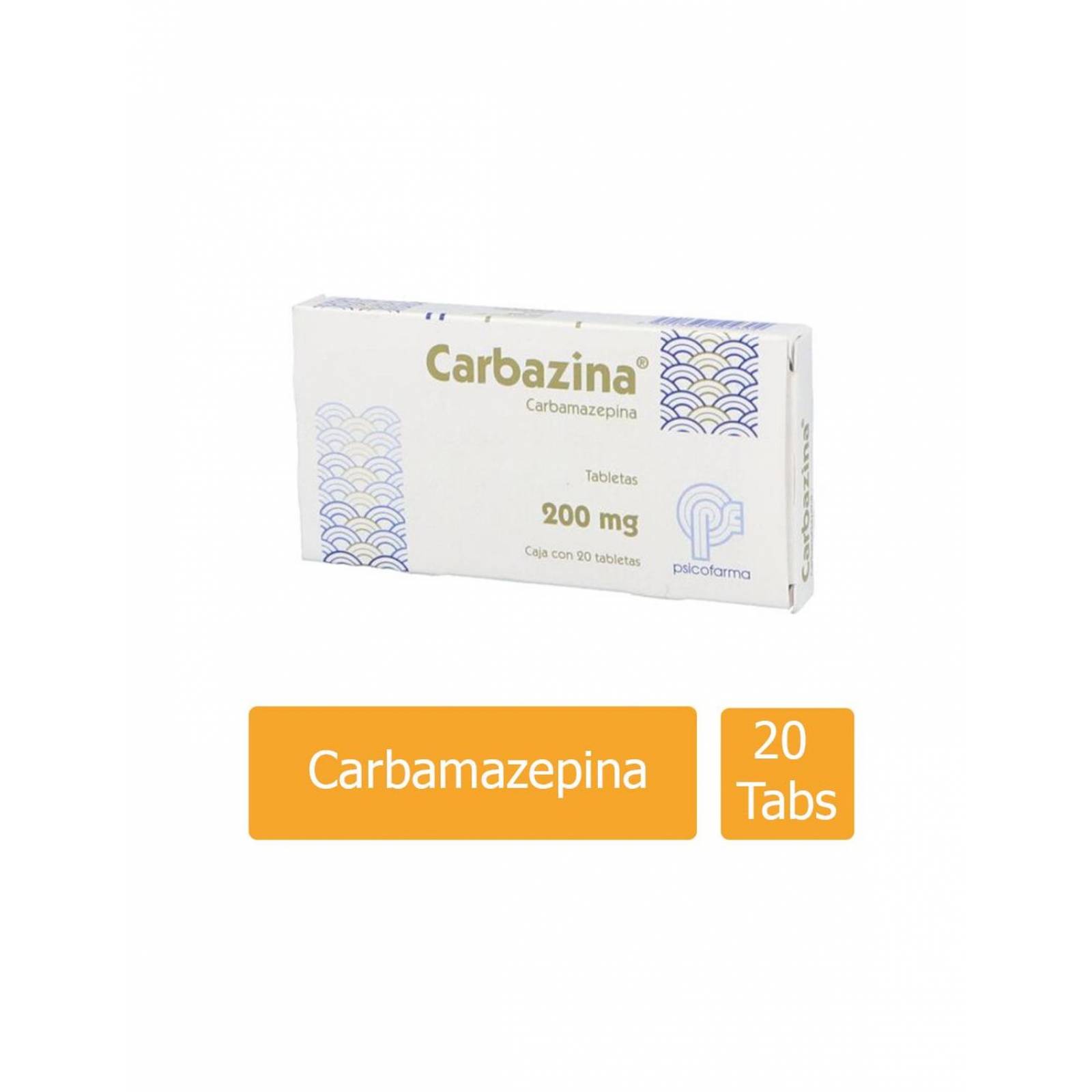 Carbazina 200 mg Caja 20 Tabletas 