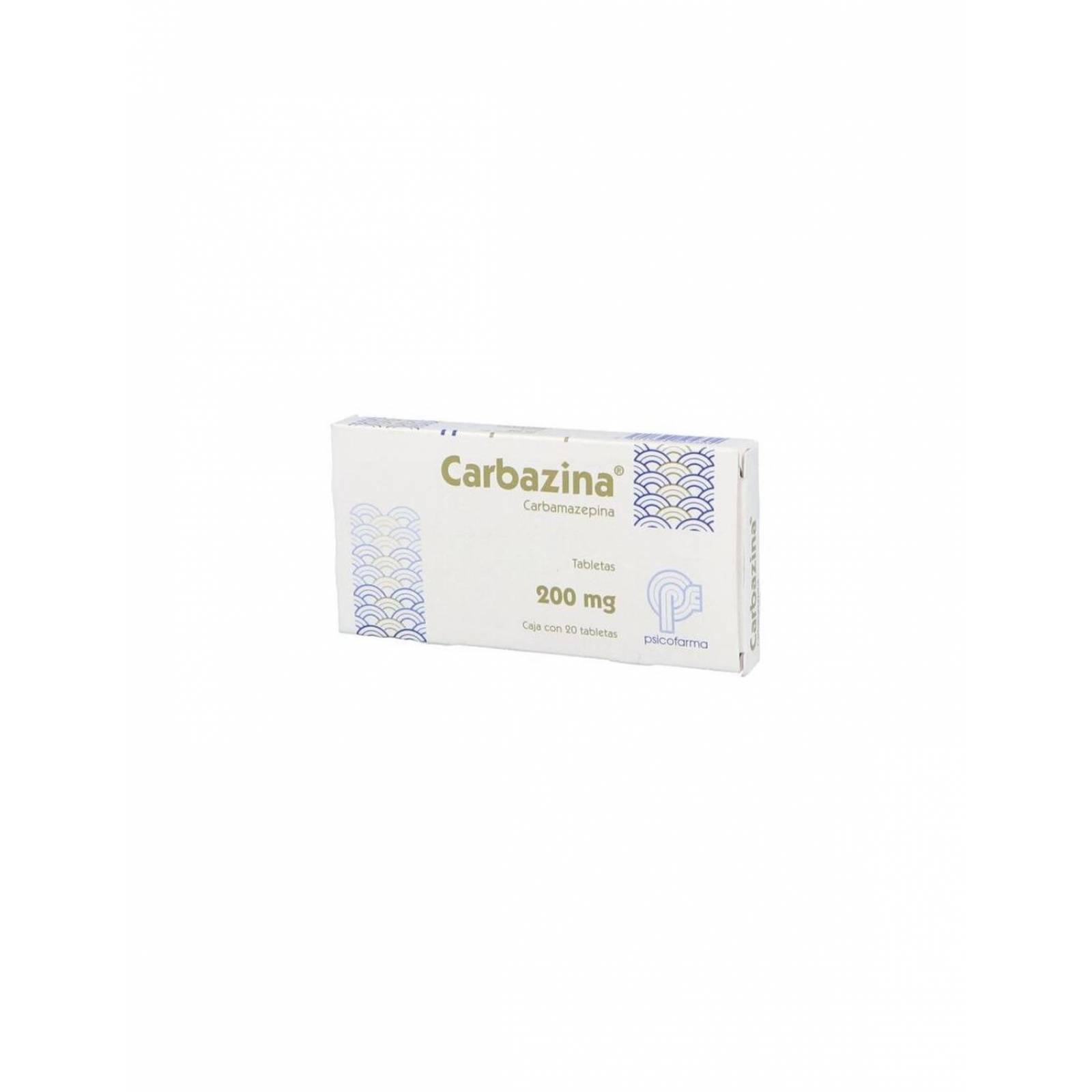 Carbazina 200 mg Caja 20 Tabletas 