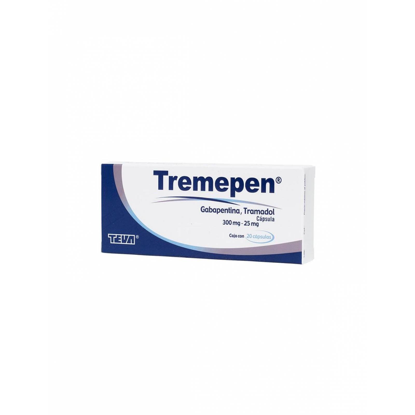 Tremepen 300 mg/25 mg Caja Con 20 Cápsulas 