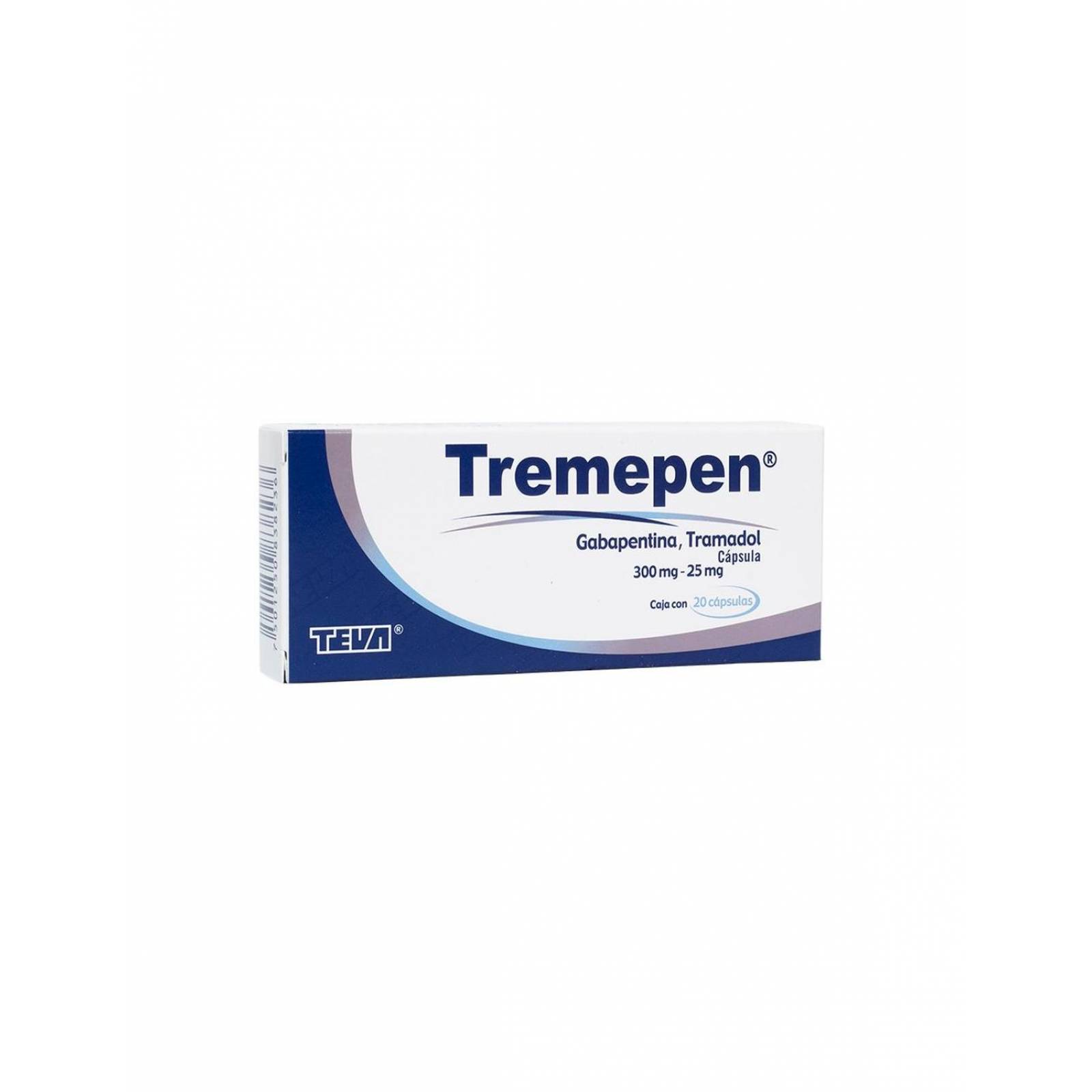 Tremepen 300 mg/25 mg Caja Con 20 Cápsulas 