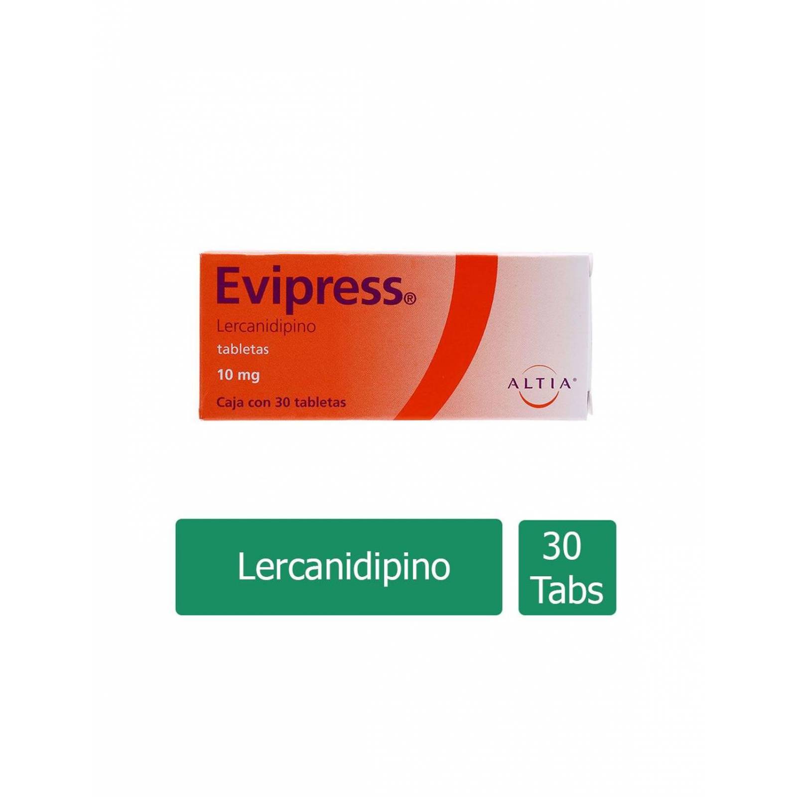 Evipress 10 mg Caja Con 30 Tabletas 