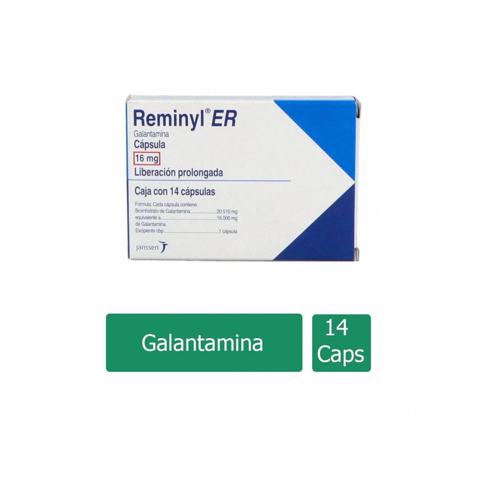 Reminyl ER 16 mg Caja Con 14 Cápsulas 
