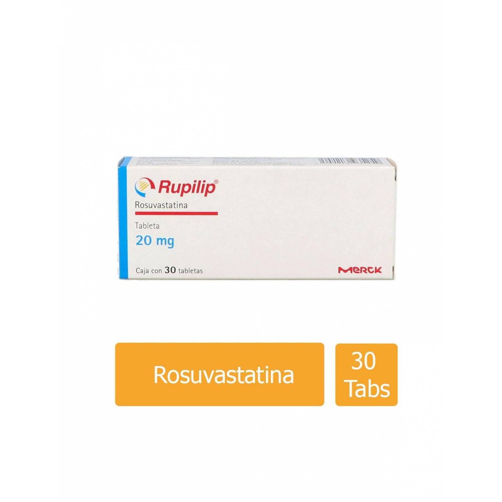 Rupilip 20 mgCaja Con 30 Tabletas 