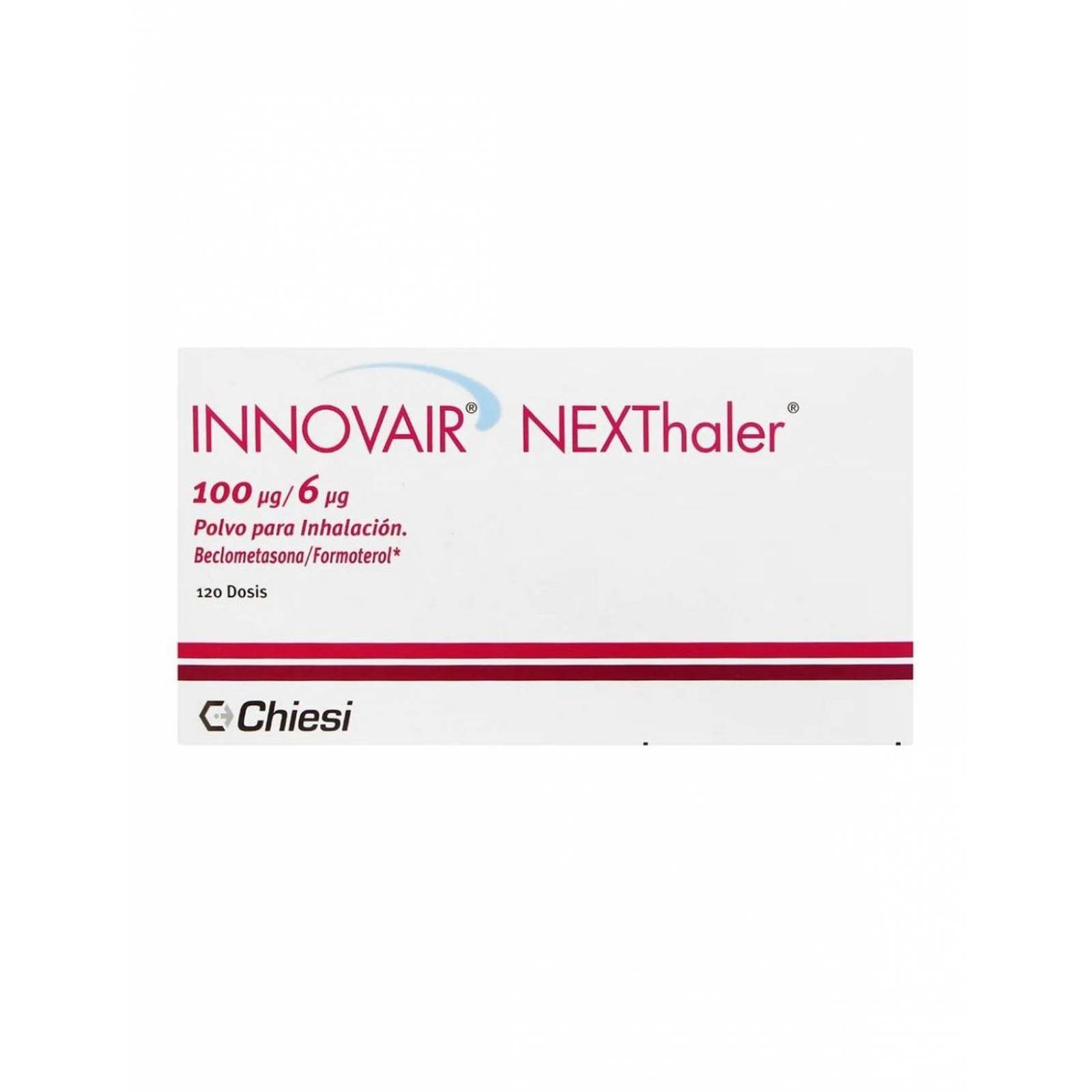 Innovair Nextha Polvo Para Inhalación 100 Mcg/6 Mcg Caja Con 120 Dosis 
