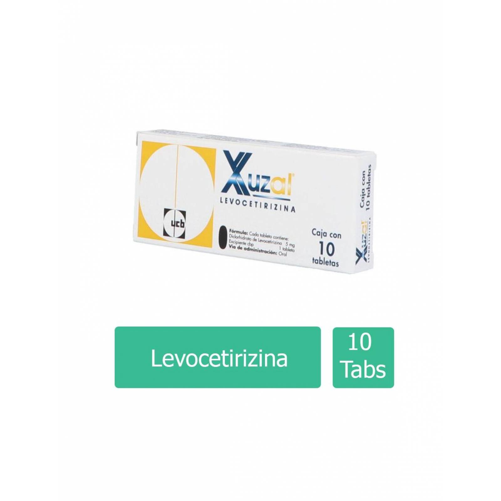 Xuzal 5 mg Caja Con 10 Tabletas 