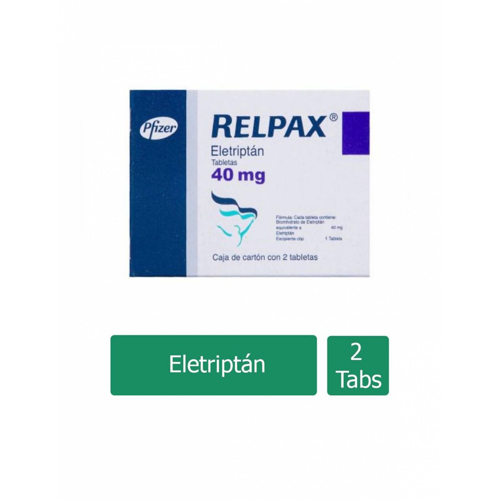 Relpax 40 mg Caja Con 2 Tabletas 