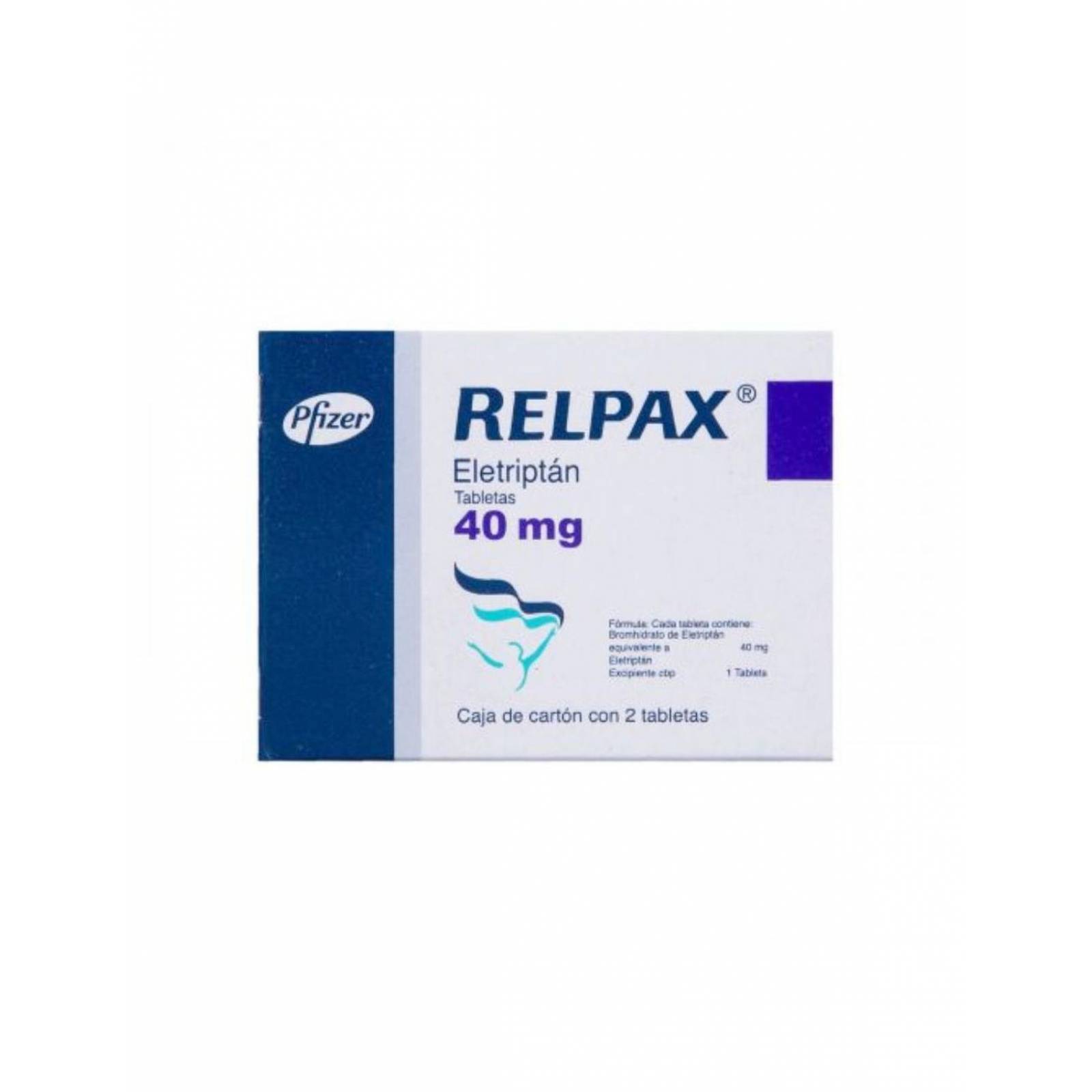 Relpax 40 mg Caja Con 2 Tabletas 