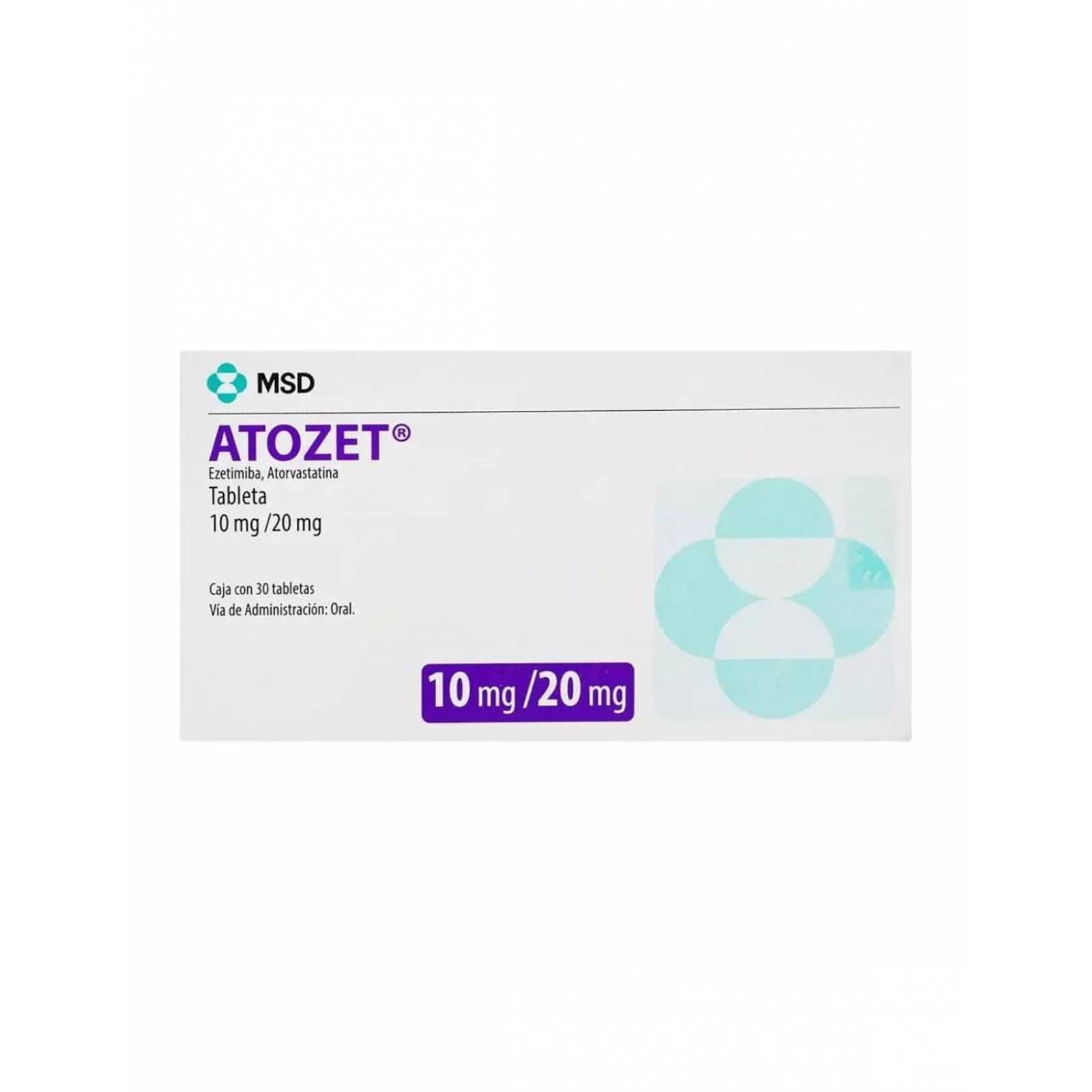 Atozet 10 mg / 20 mg Caja Con 30 Tabletas 