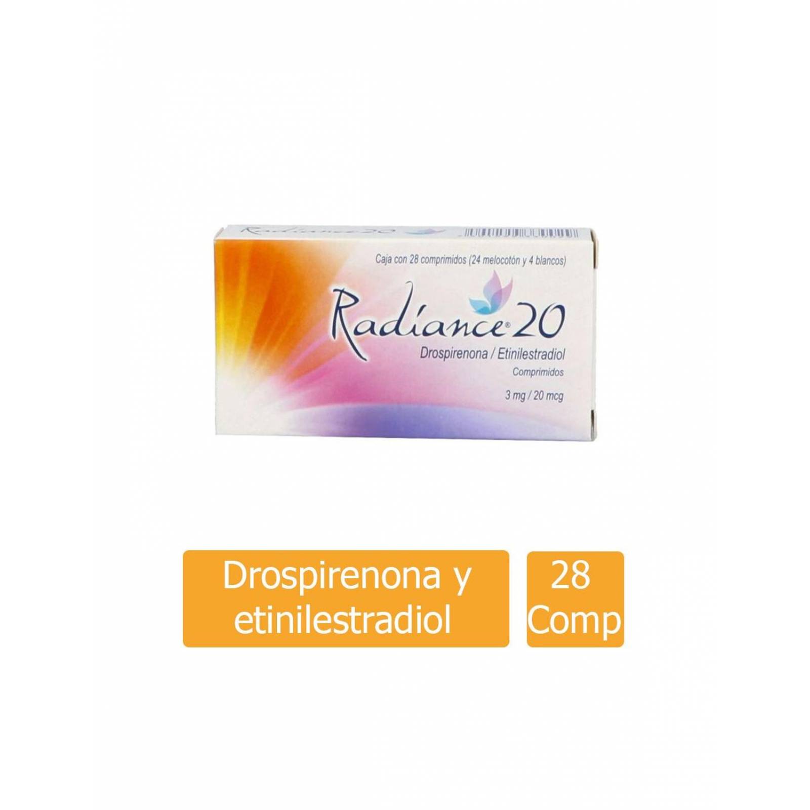 Radiance 20 mcg / 3 mg Caja Con 28 Comprimidos 