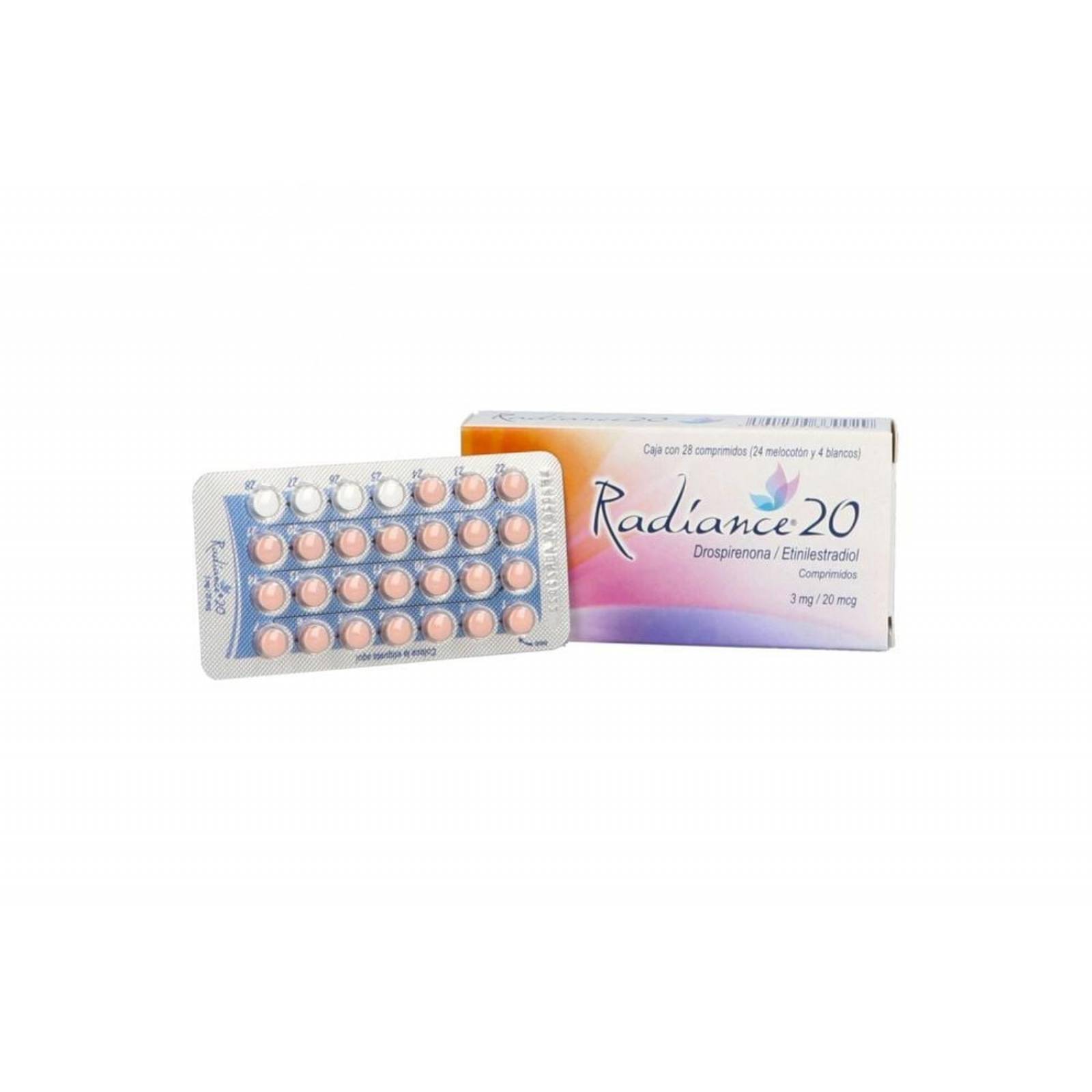 Radiance 20 mcg / 3 mg Caja Con 28 Comprimidos 
