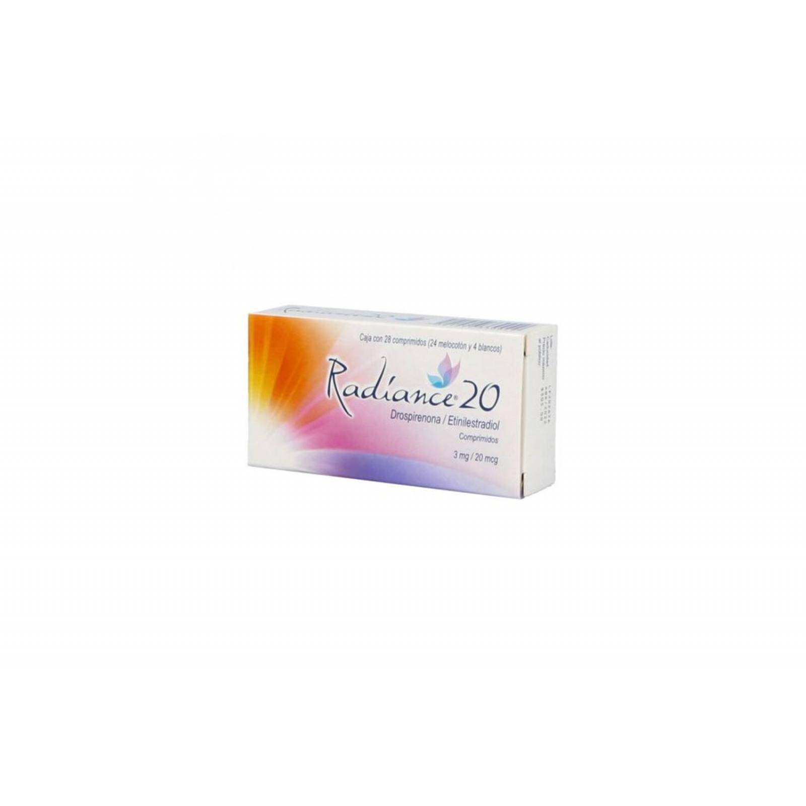 Radiance 20 mcg / 3 mg Caja Con 28 Comprimidos 