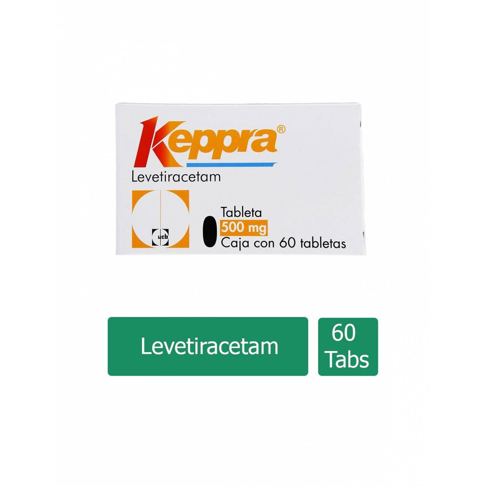 Keppra 500 mg Caja Con 60 Tabletas 