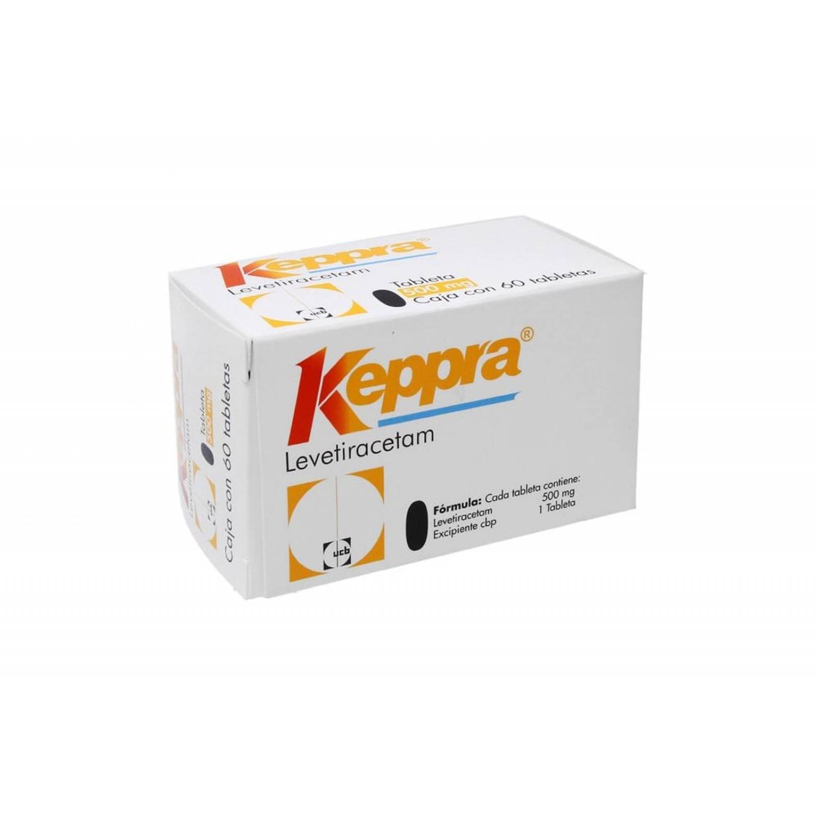 Keppra 500 mg Caja Con 60 Tabletas 