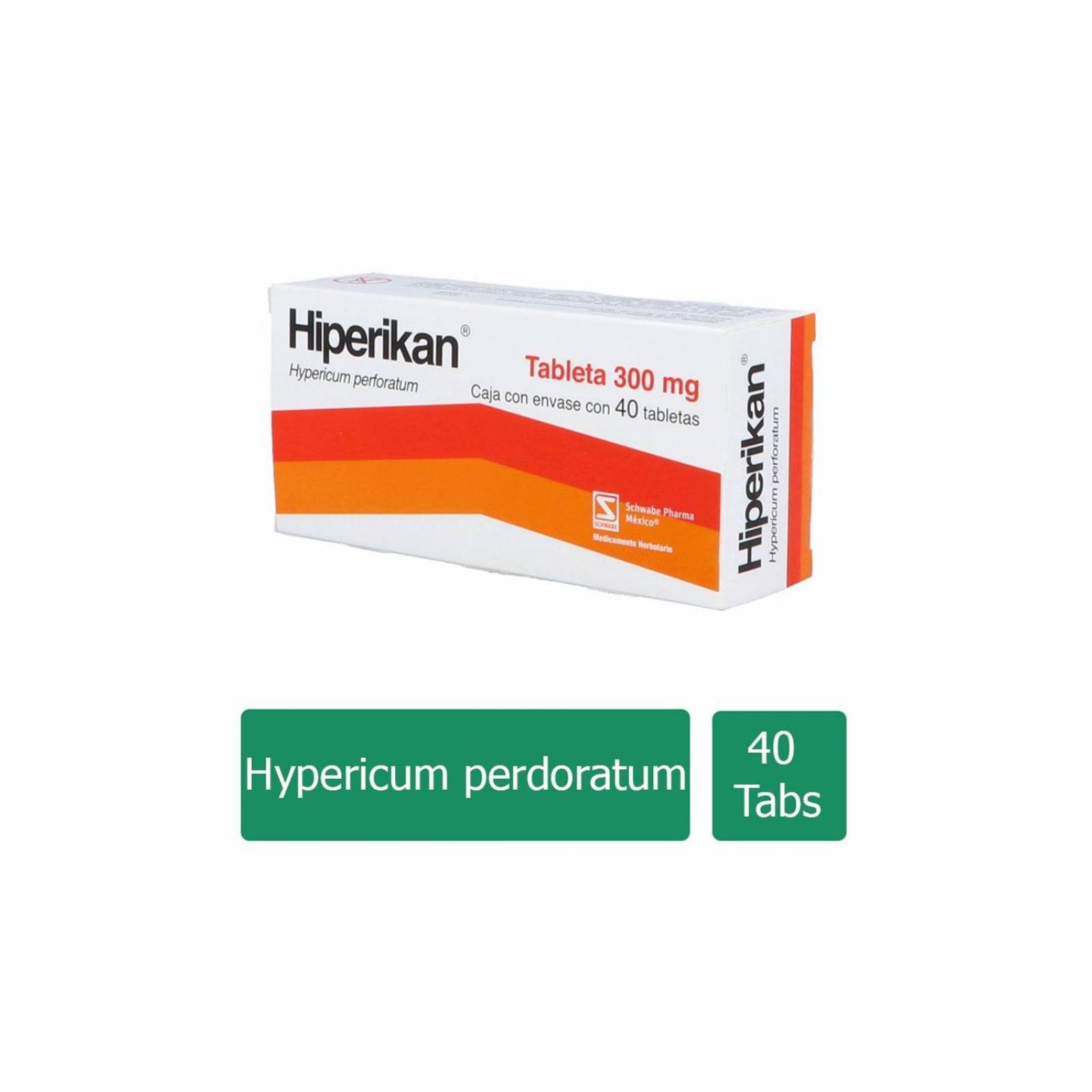 Hiperikan 300mg Caja Con 40 Tabletas 