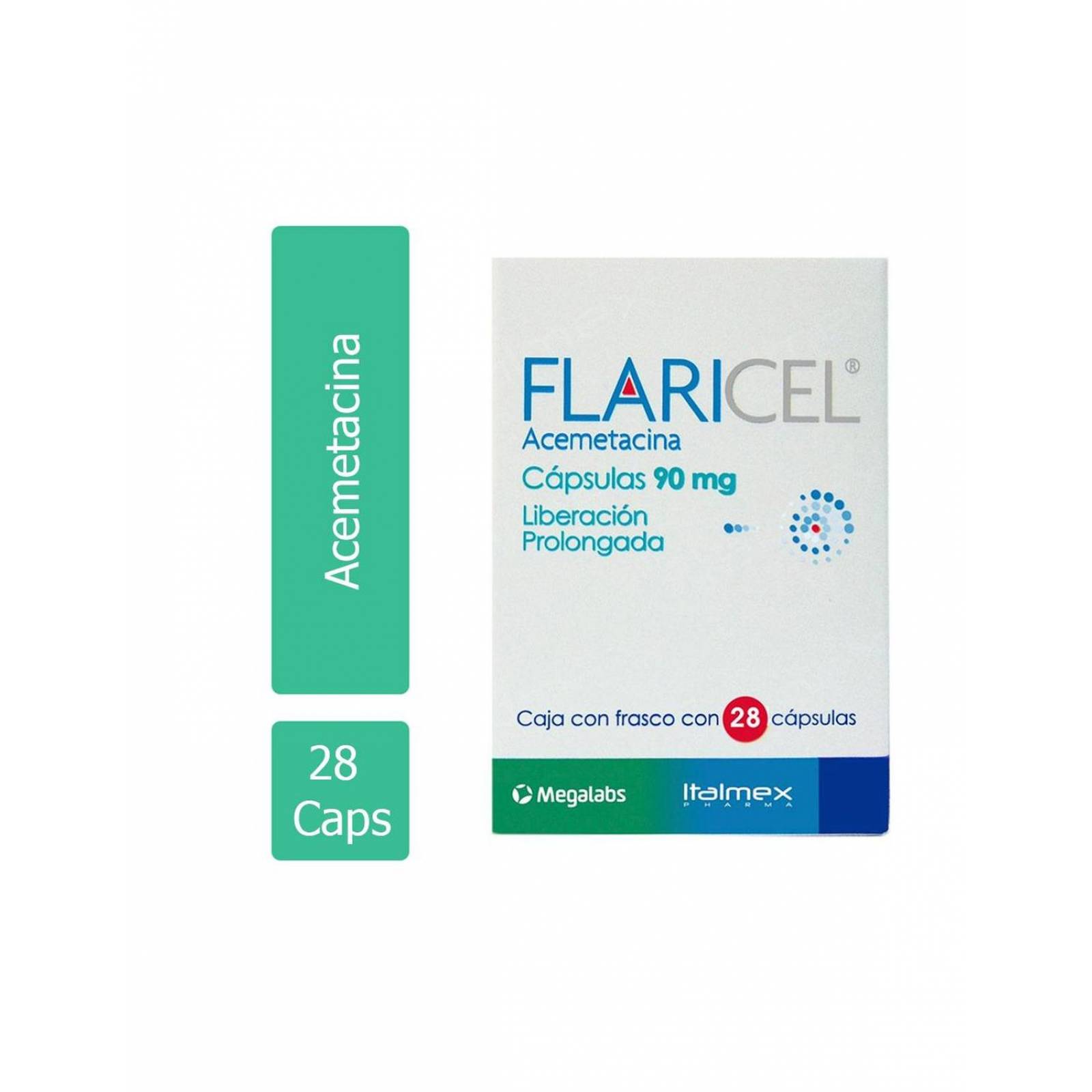Flaricel 90 mg Caja Con 28 Cápsulas De Liberación Prolongada 