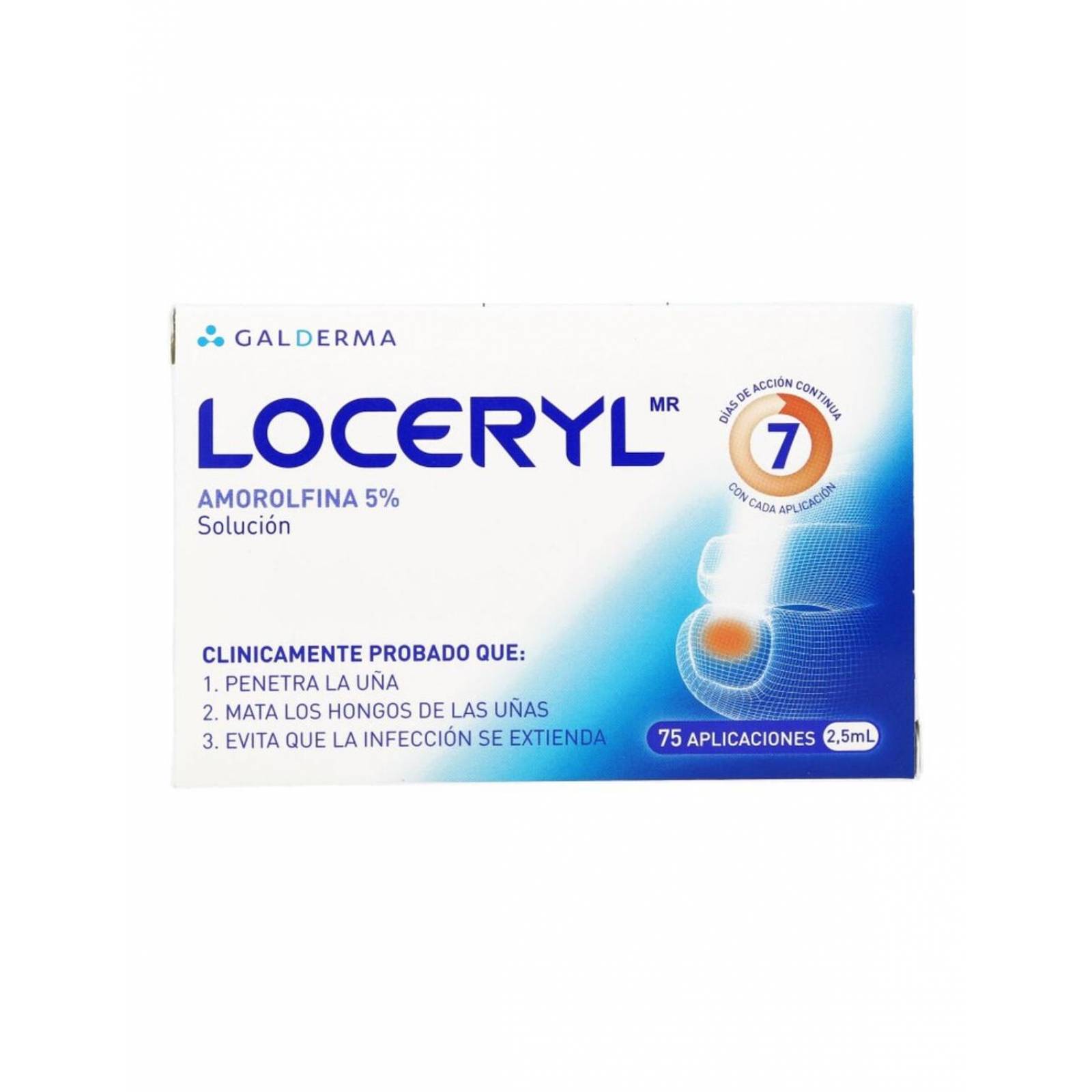 Loceryl 5% Solución Caja Con 75 Aplicaciones De 2.5 mL 