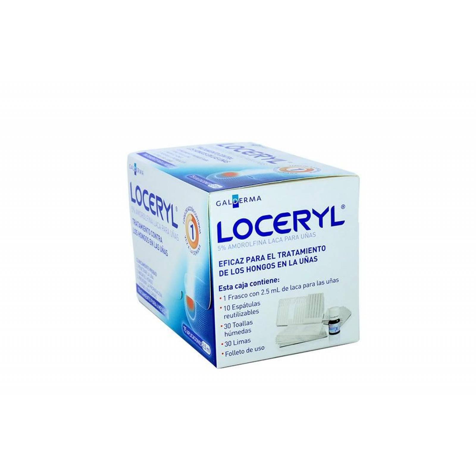 Loceryl 5% Solución Caja Con 75 Aplicaciones De 2.5 mL 