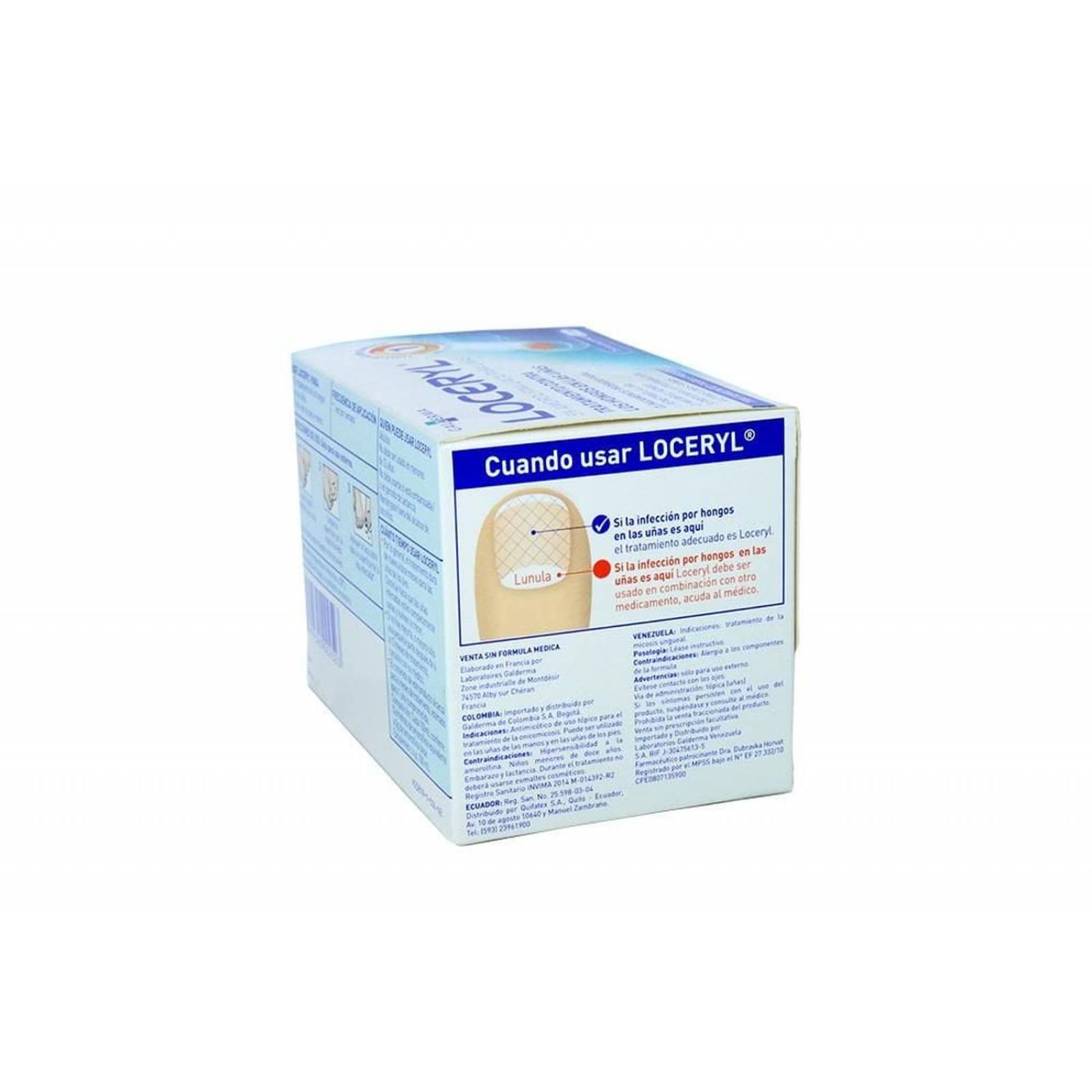 Loceryl 5% Solución Caja Con 75 Aplicaciones De 2.5 mL 