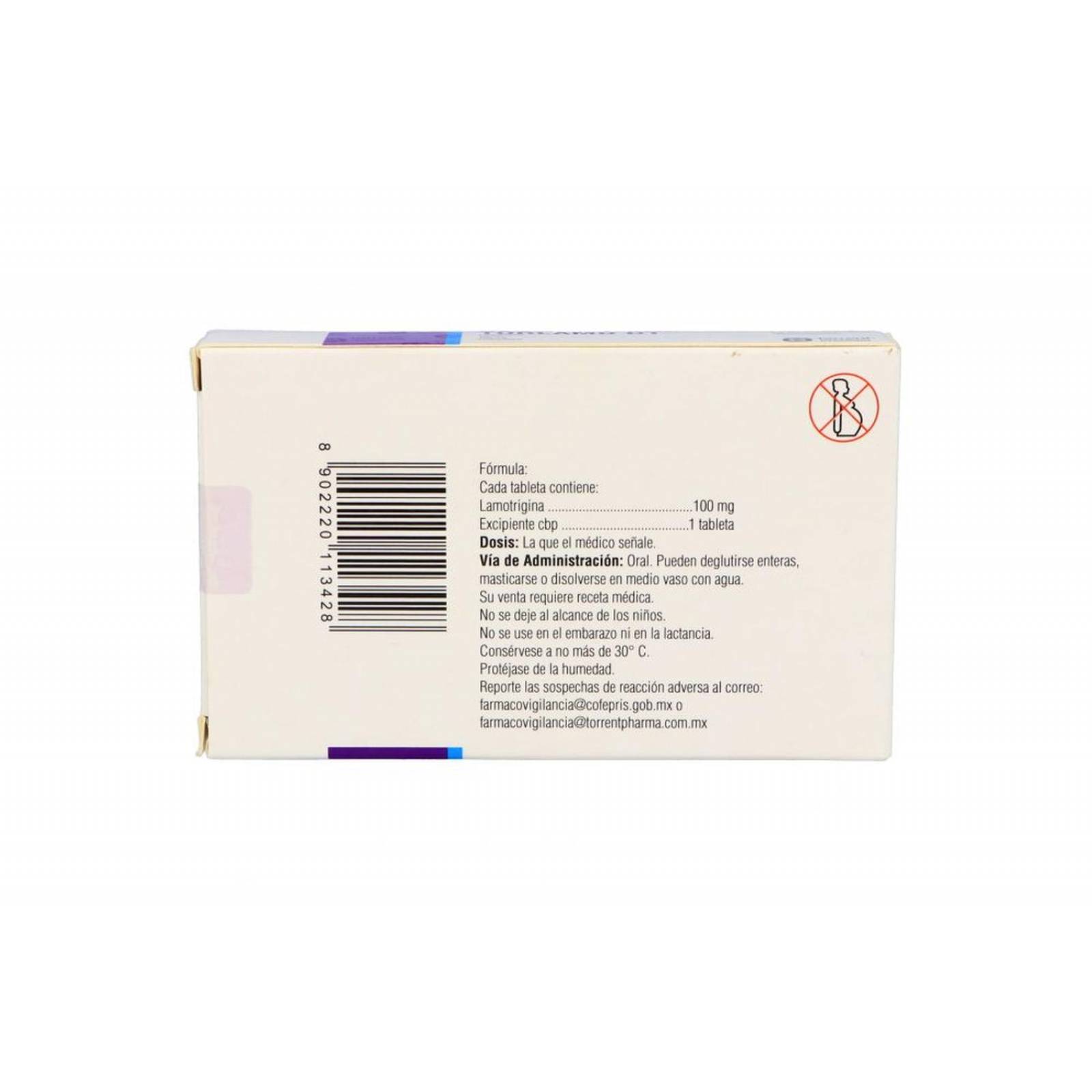 Torlamo DT 100 mg Caja Con 30 Tabletas 