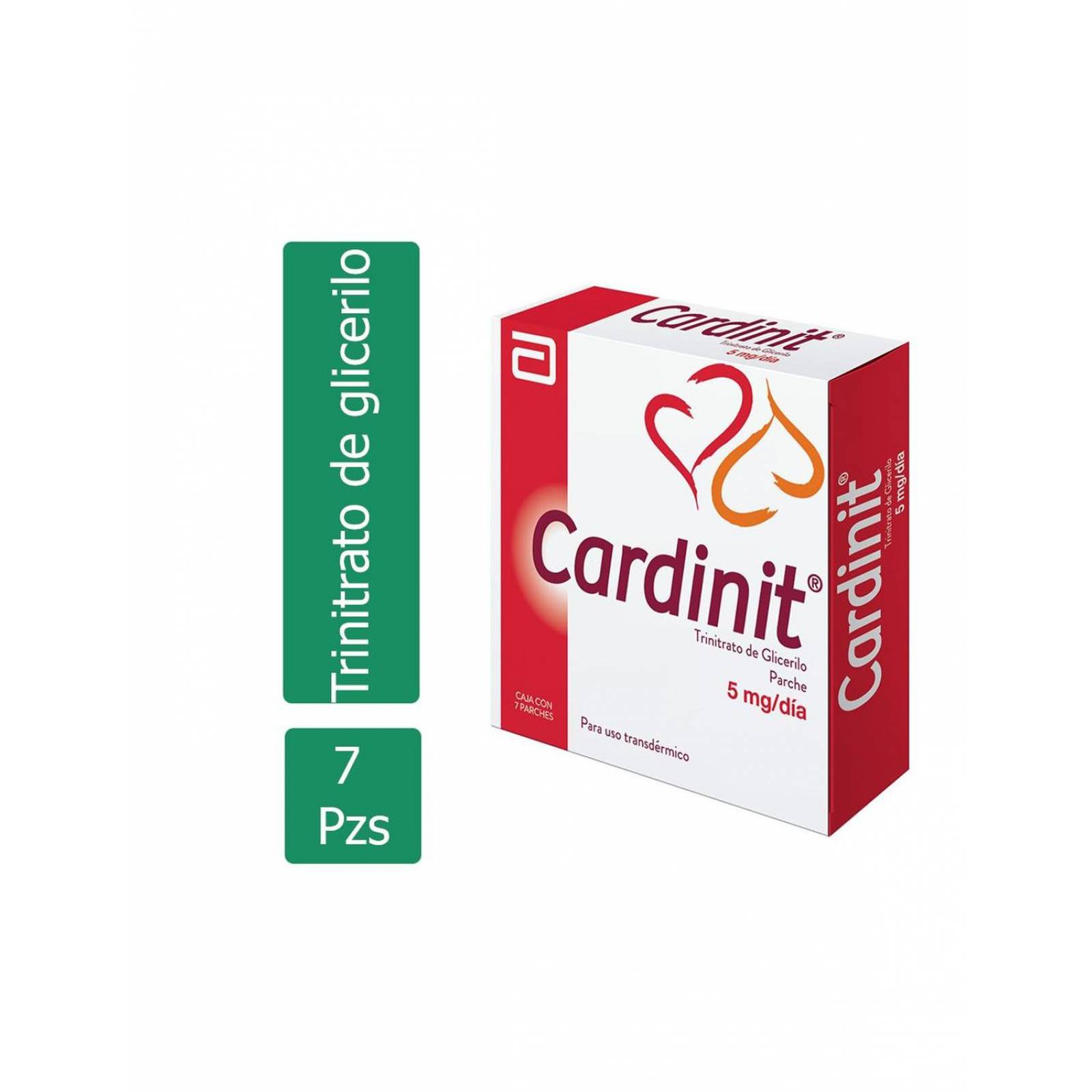 Cardinit 5 mg / Día Caja Con 7 Parches 