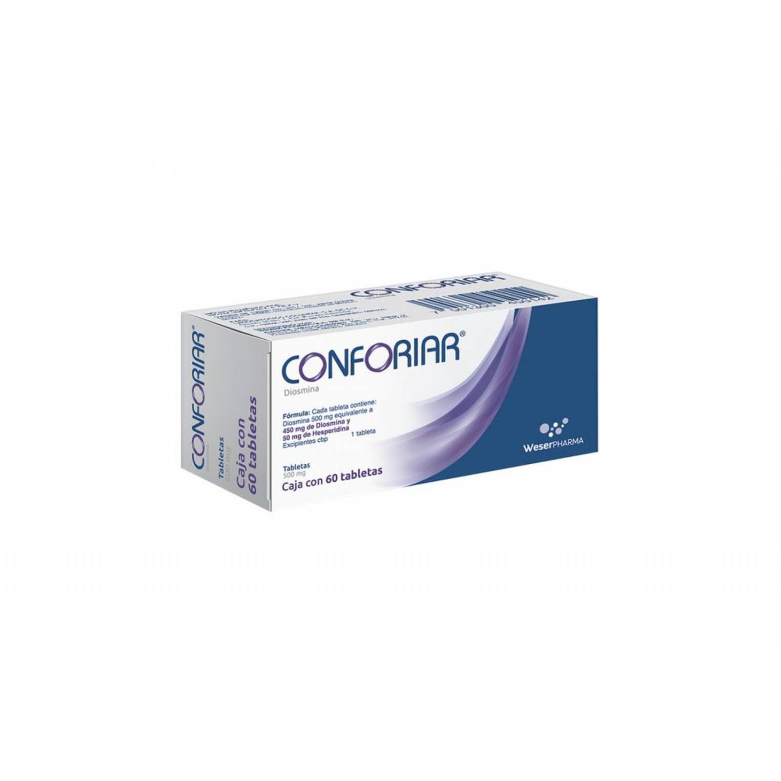 Conforiar Caja Con 60 Tabletas De 450 mg/ 50 mg 
