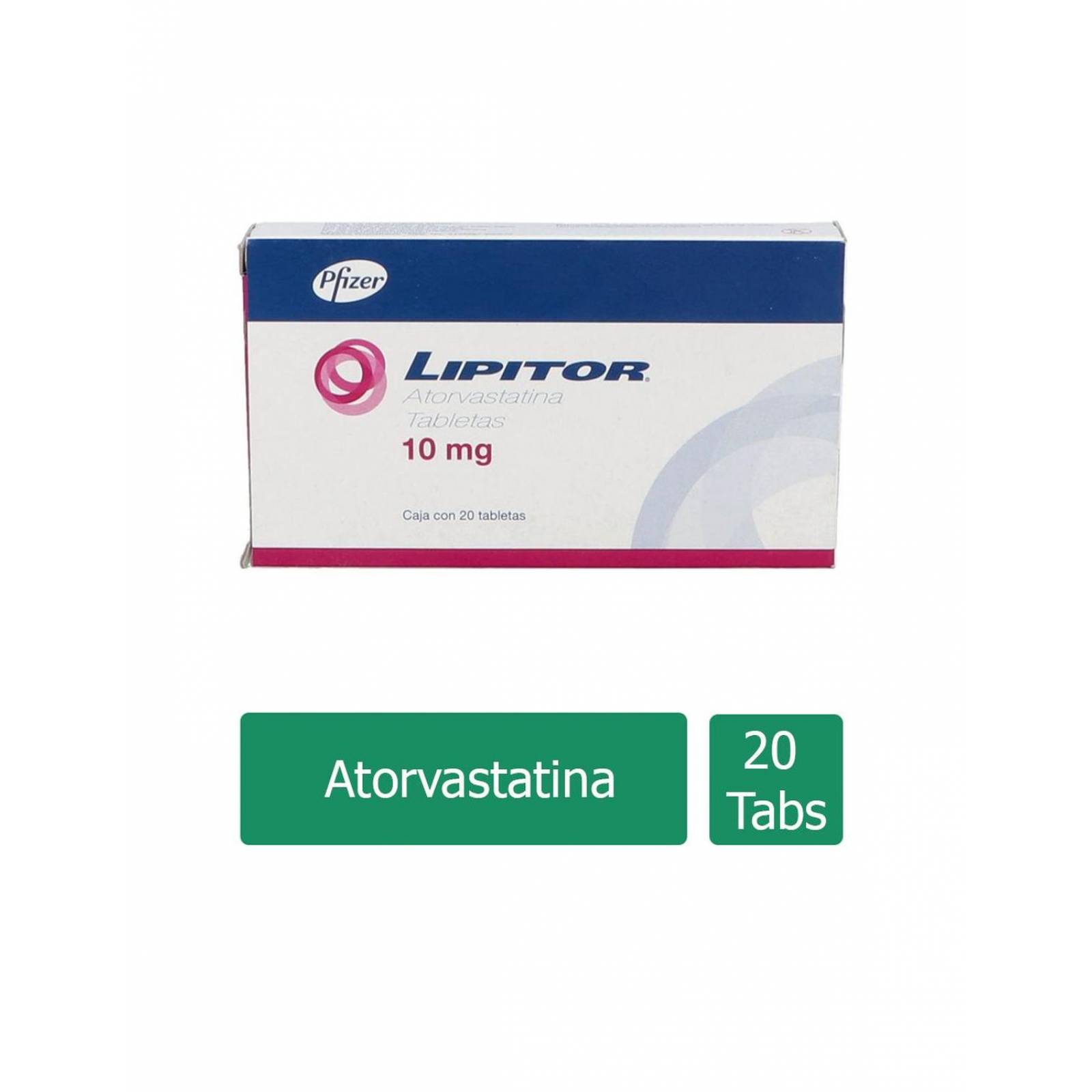 Lipitor 10 mg Caja Con 20 Tabletas 
