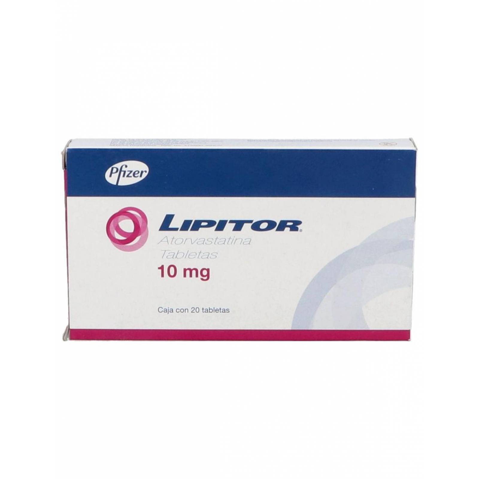 Lipitor 10 mg Caja Con 20 Tabletas 