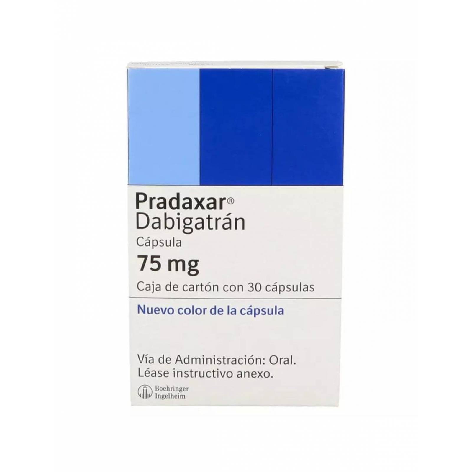 Pradaxar 75 mg Caja Con 30 Cápsulas - RX 