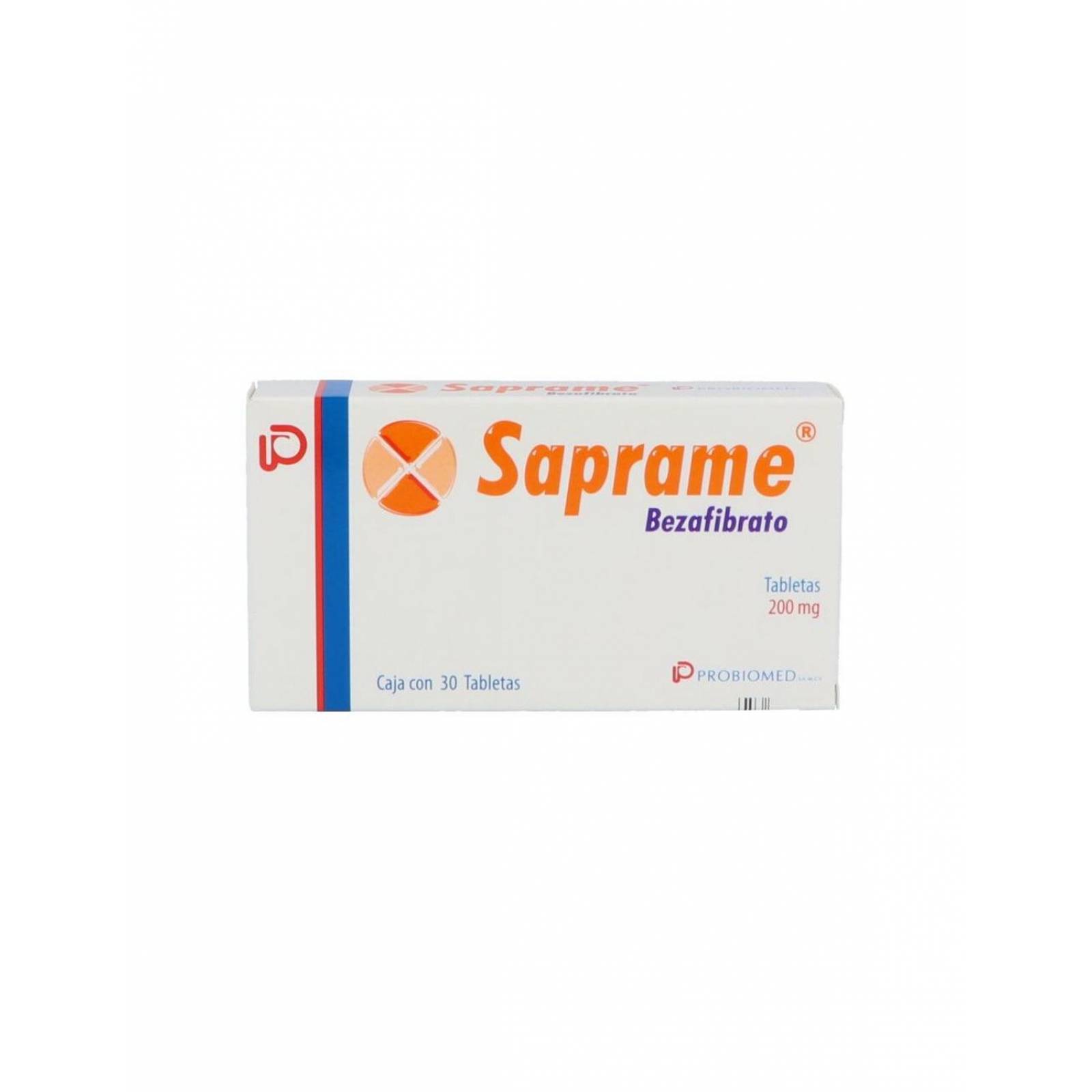 Saprame 200 mg Caja Con 30 Tabletas 
