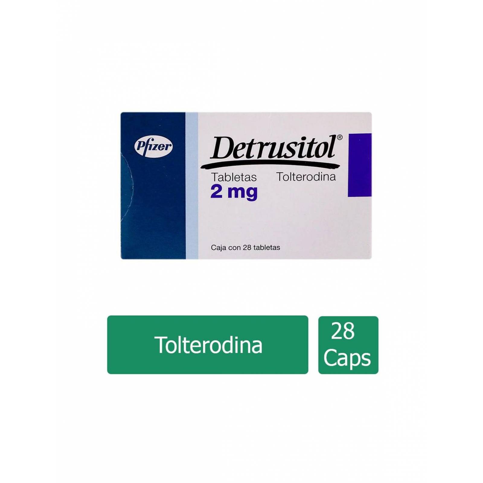 Detrusitol 2 mg Caja Con 28 Tabletas 