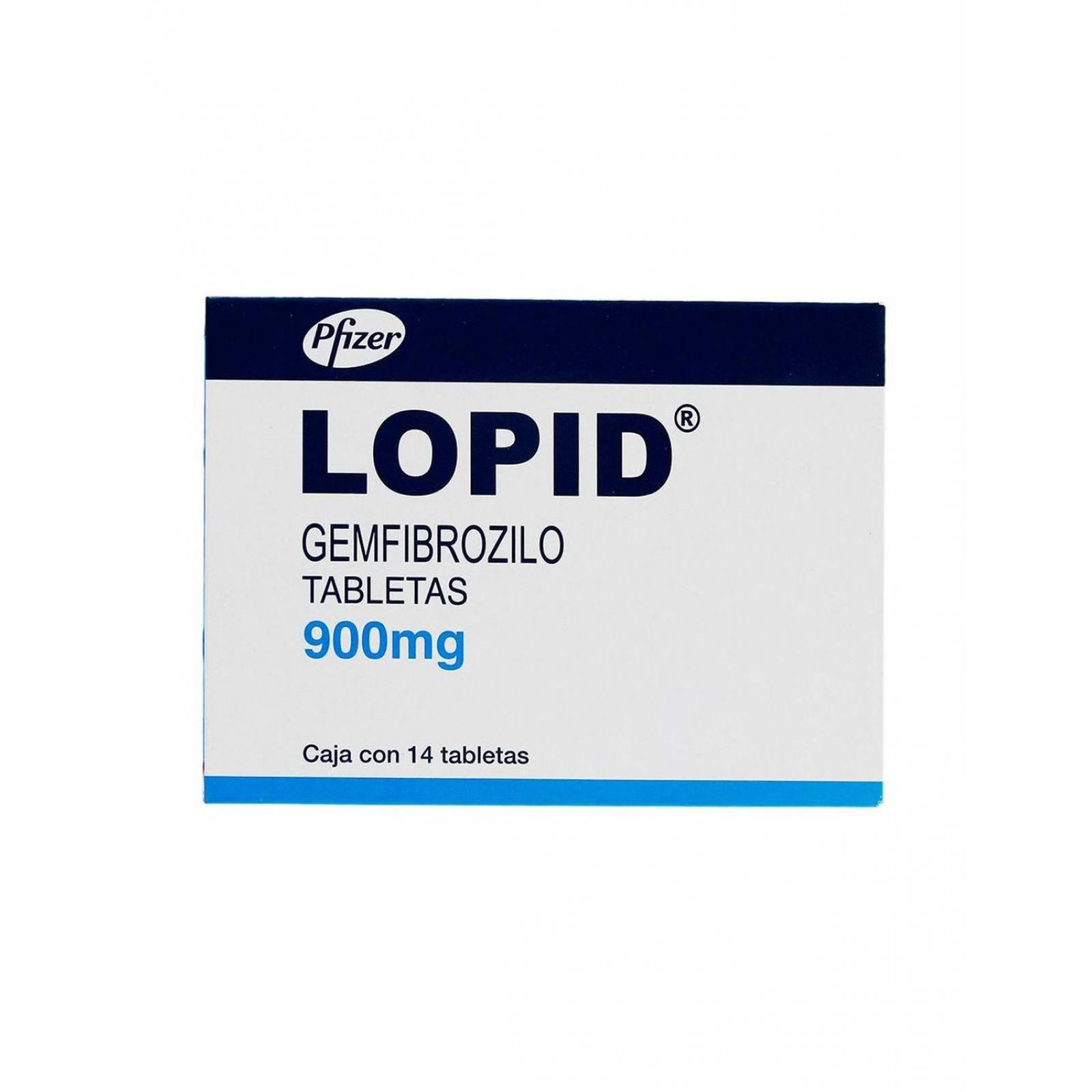 Lopid 900 mg Caja Con 14 Tabletas 
