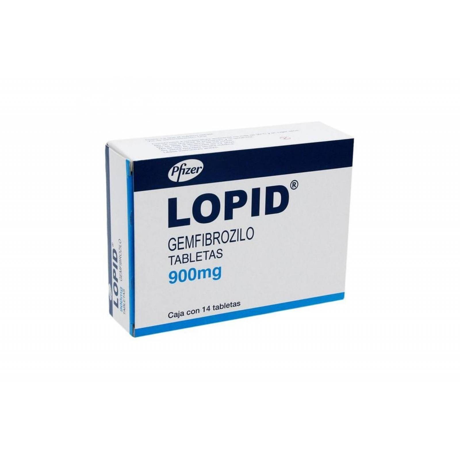 Lopid 900 mg Caja Con 14 Tabletas 