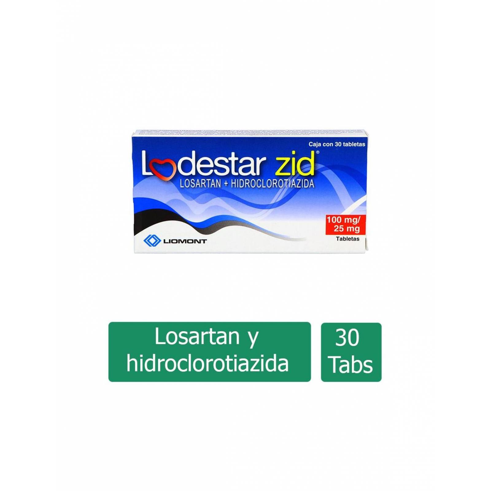 Lodestar Zid 100 mg / 25 Mg Caja Con 30 Tabletas Recubiertas 
