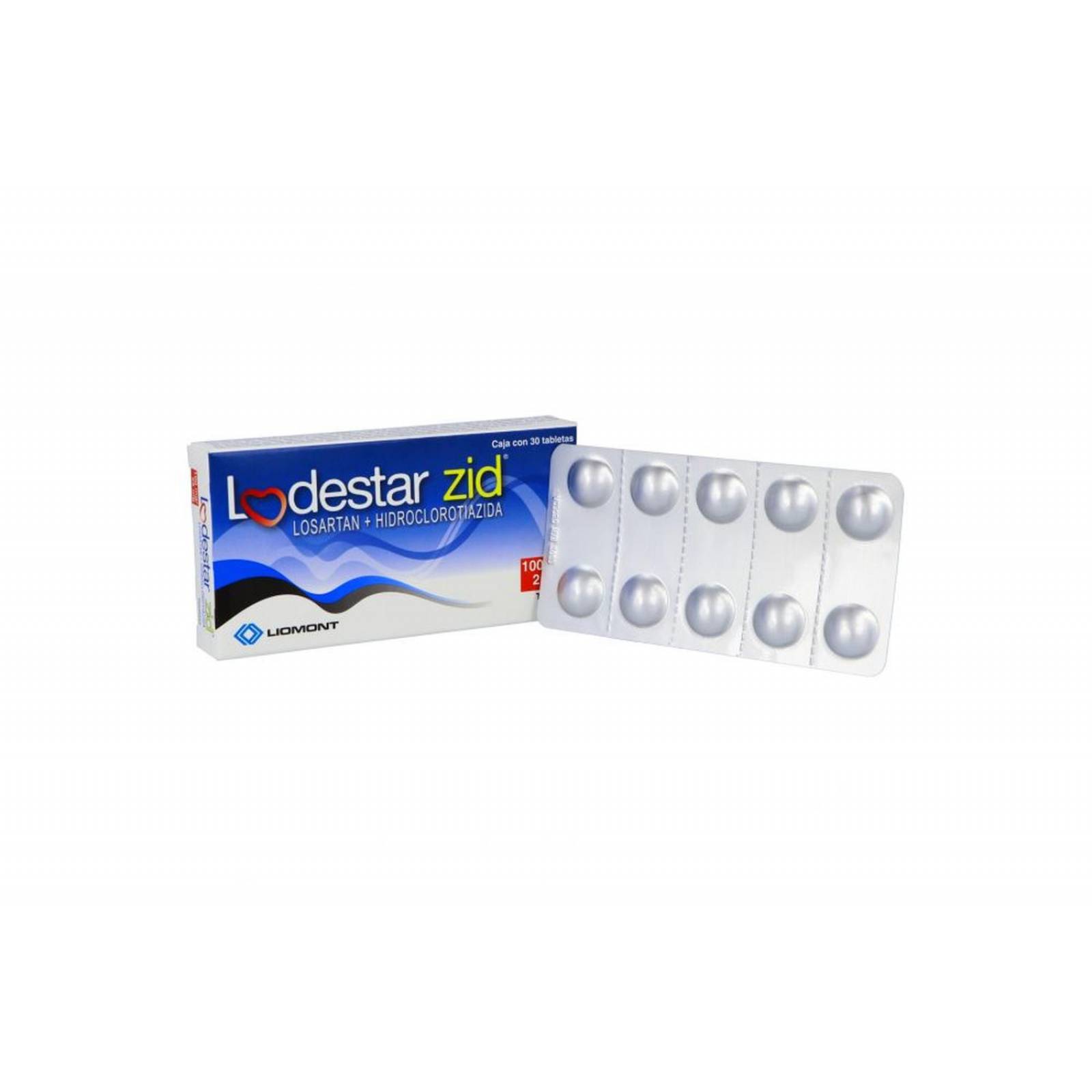 Lodestar Zid 100 mg / 25 Mg Caja Con 30 Tabletas Recubiertas 