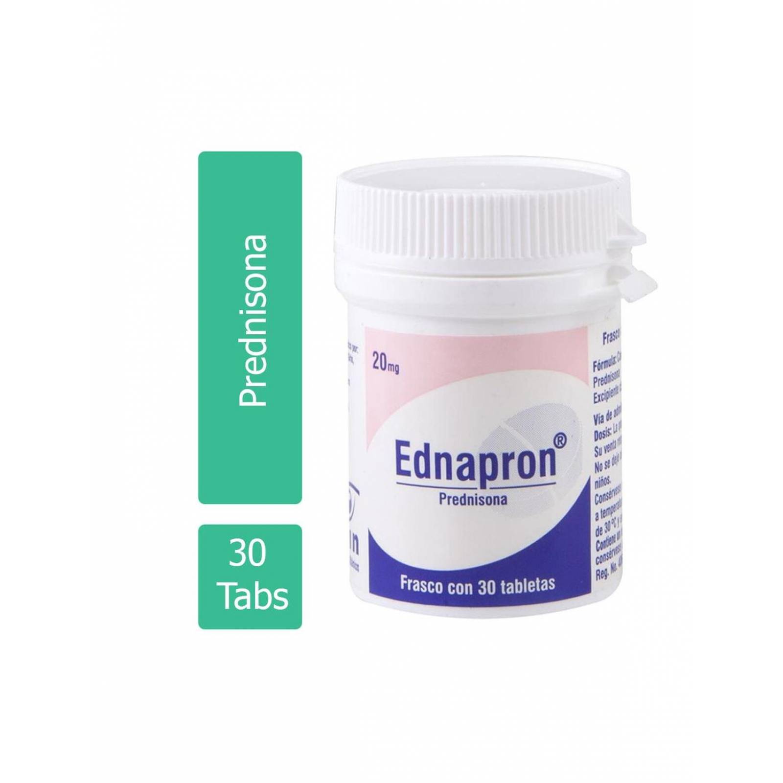 Ednapron 20 mg Frasco Con 30 Tabletas 