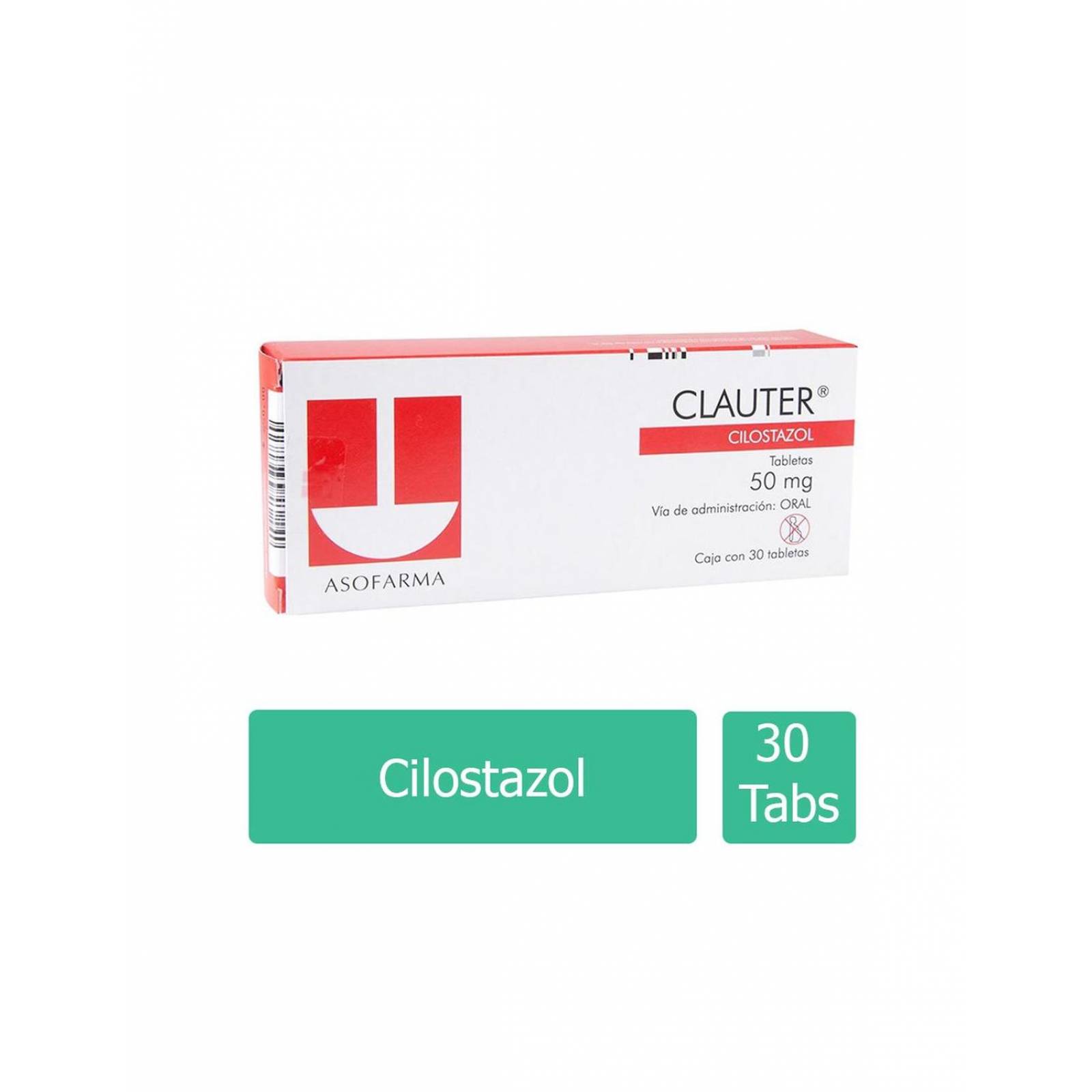 Clauter 50 mg Caja Con 30 Tabletas 