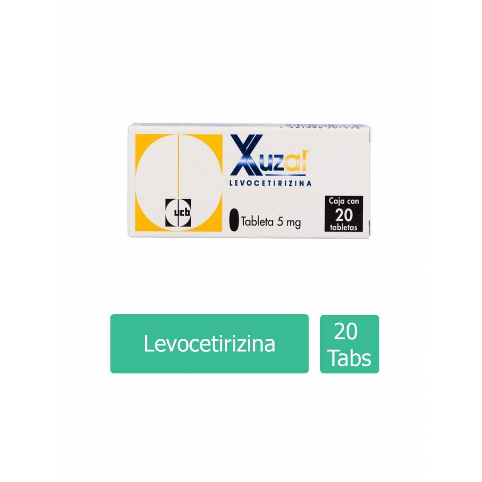 Xuzal 5 mg Caja Con 20 Tabletas 