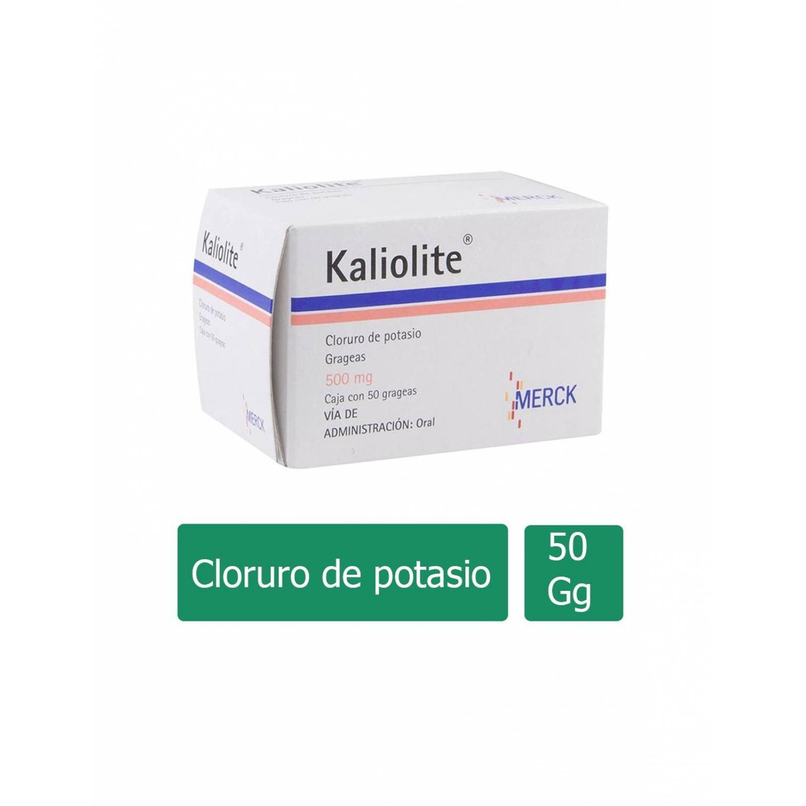 Kaliolite 500 g Caja Con Frasco Con 50 Tabletas 