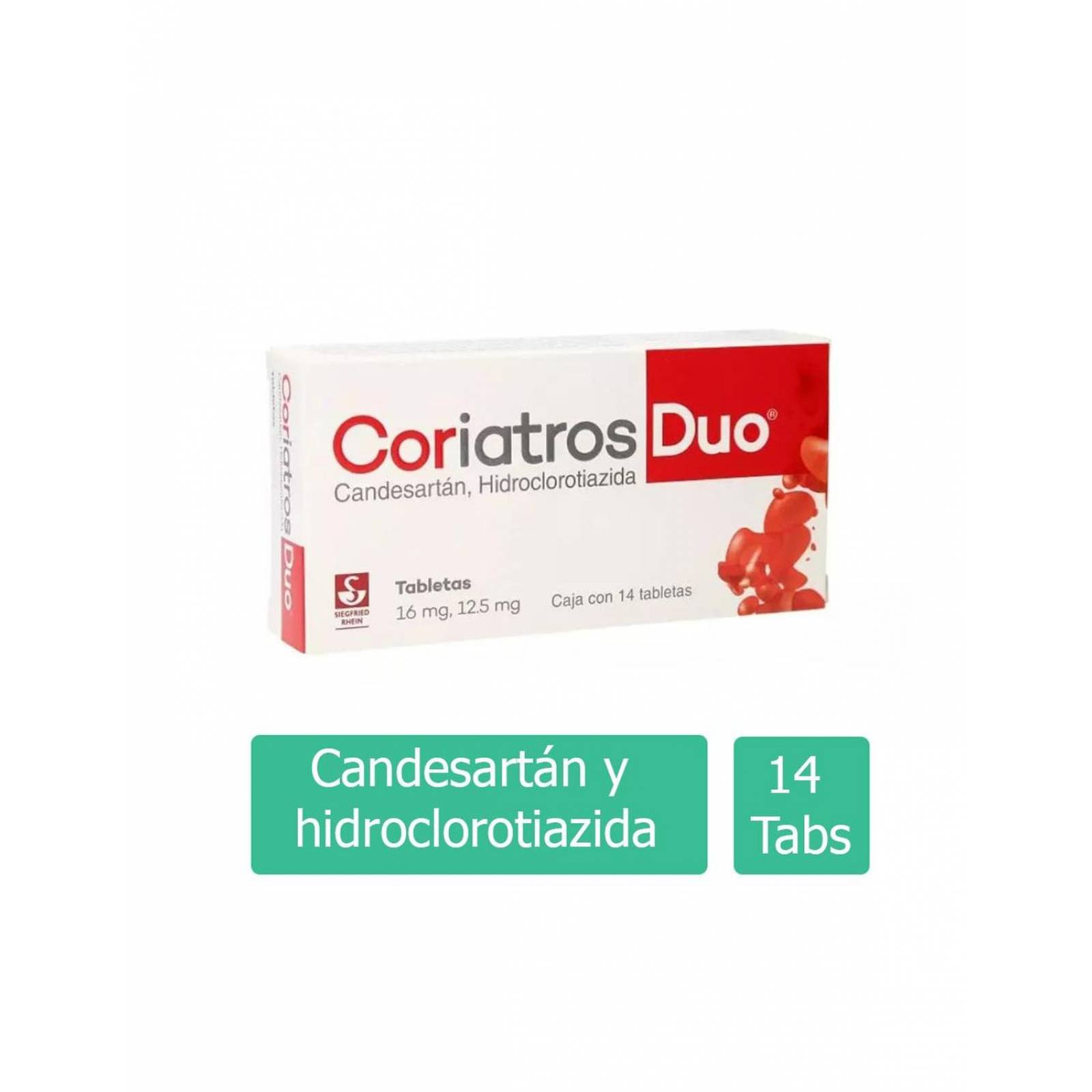 Coriatros Duo 16/12.5 mg Con 14 Tabletas 