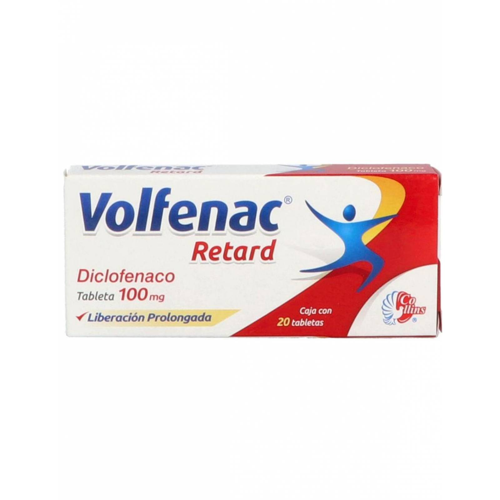 Volfenac Retard 100 mg 20 Tabletas De Liberación Prolongada 