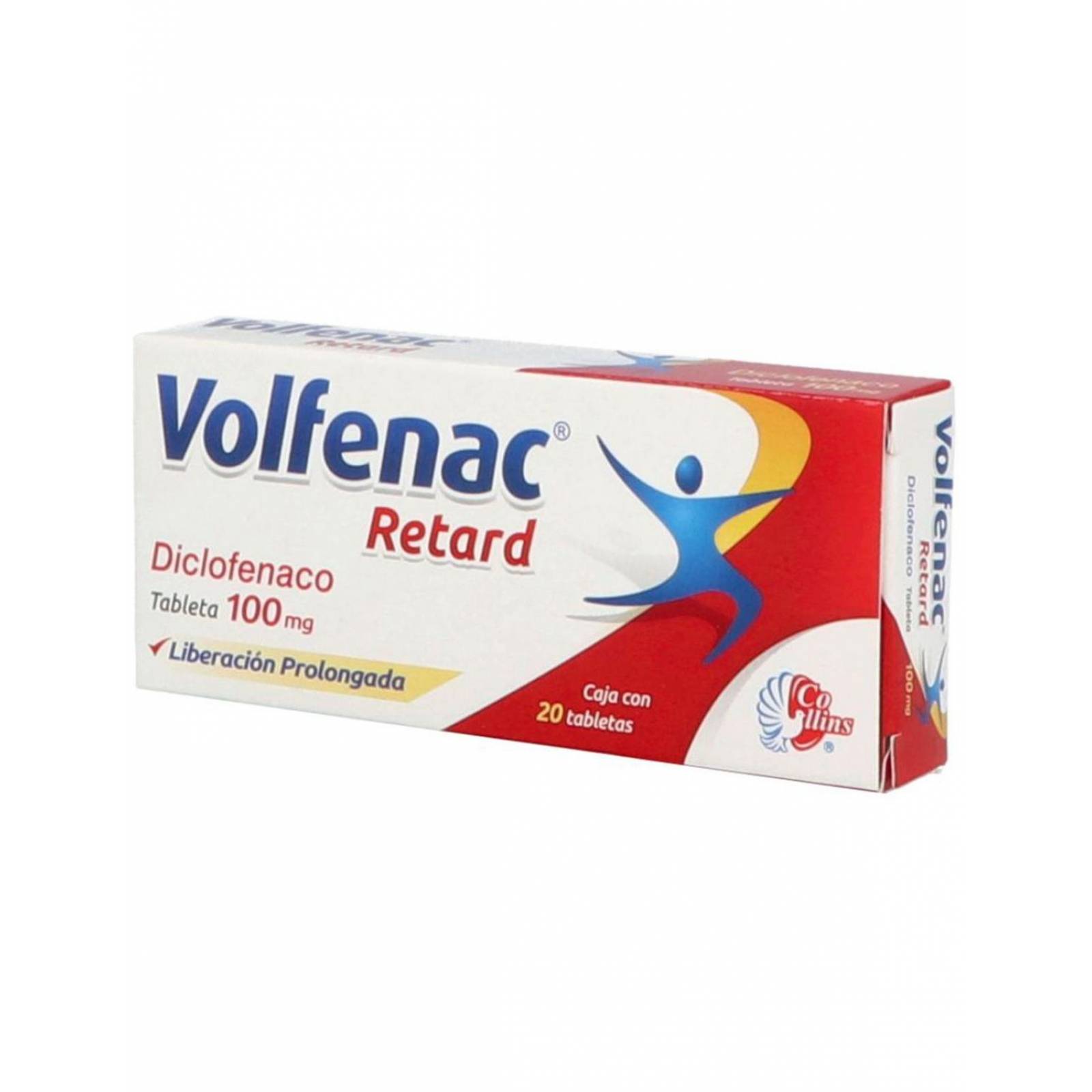 Volfenac Retard 100 mg 20 Tabletas De Liberación Prolongada 